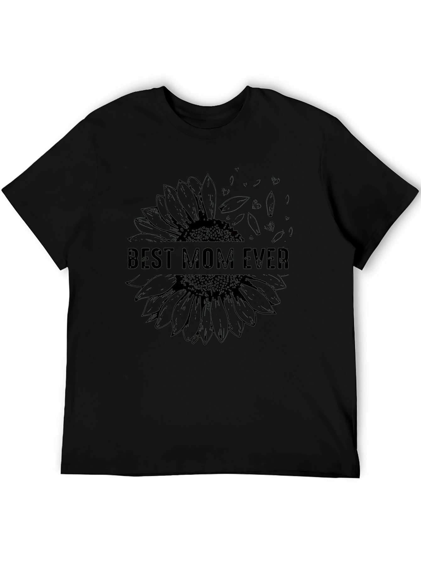 Best Mom Ever Sunflower Graphic T-Shirt