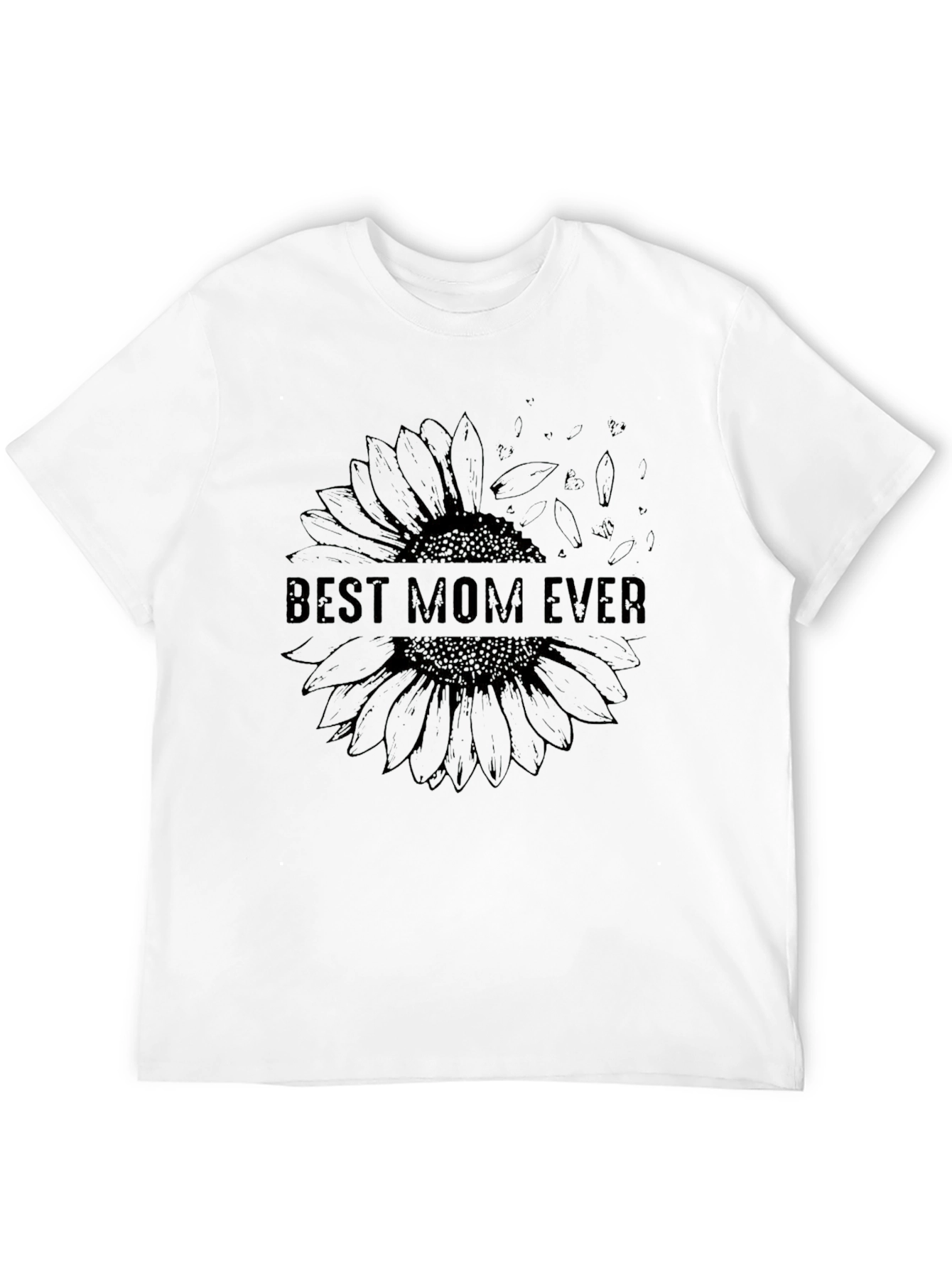 Best Mom Ever Sunflower Graphic T-Shirt