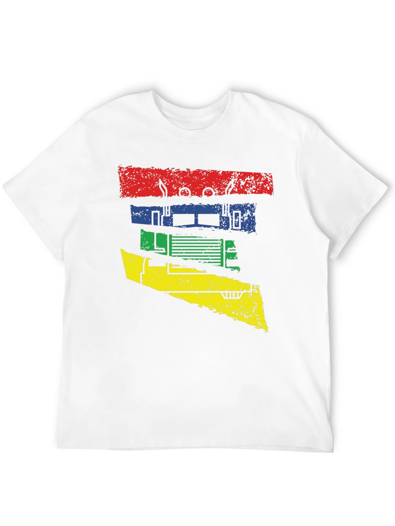 Retro Truck Graphic Tee - Black Cotton Blend Shirt