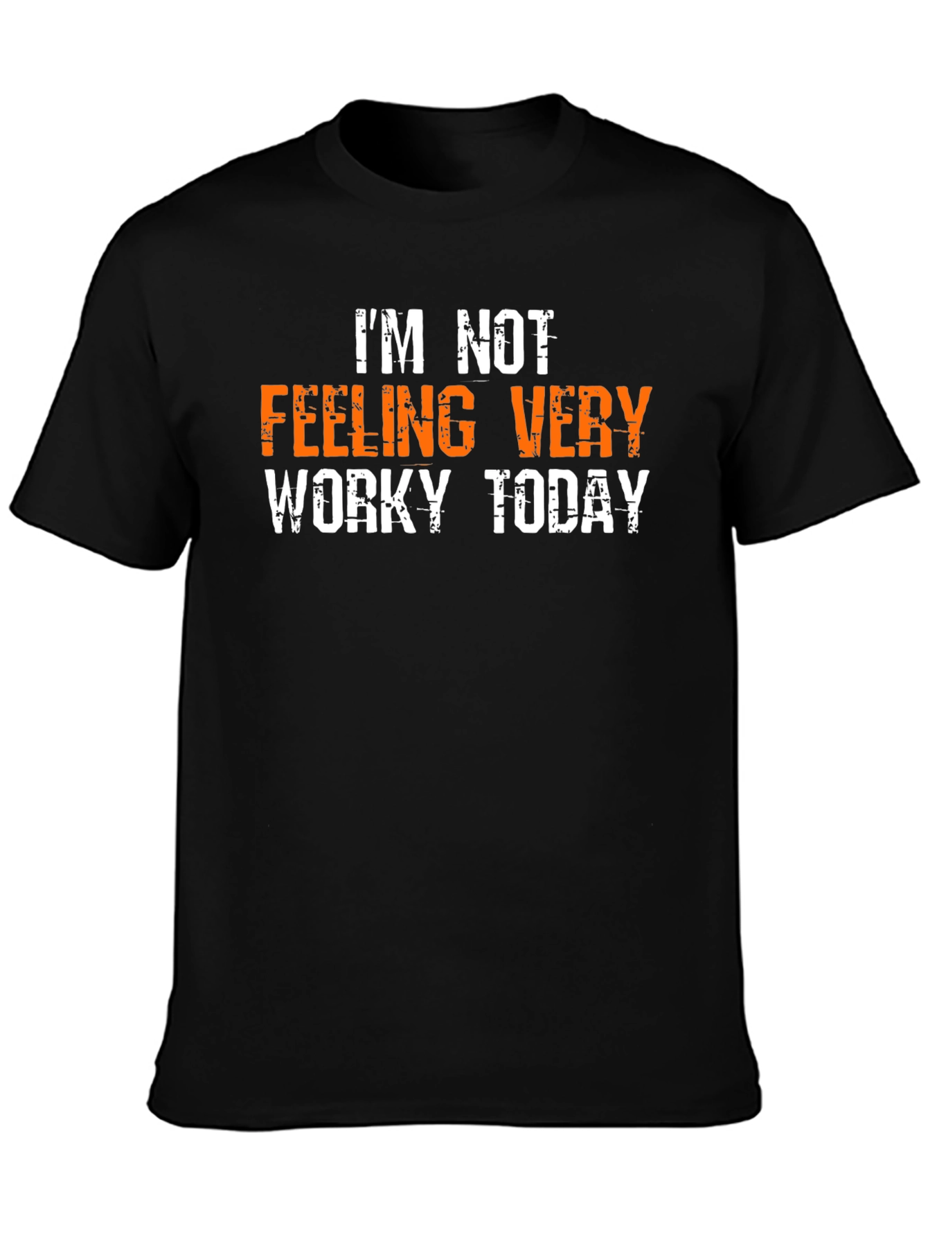 Funny Not Worky Today Graphic Tee - Black