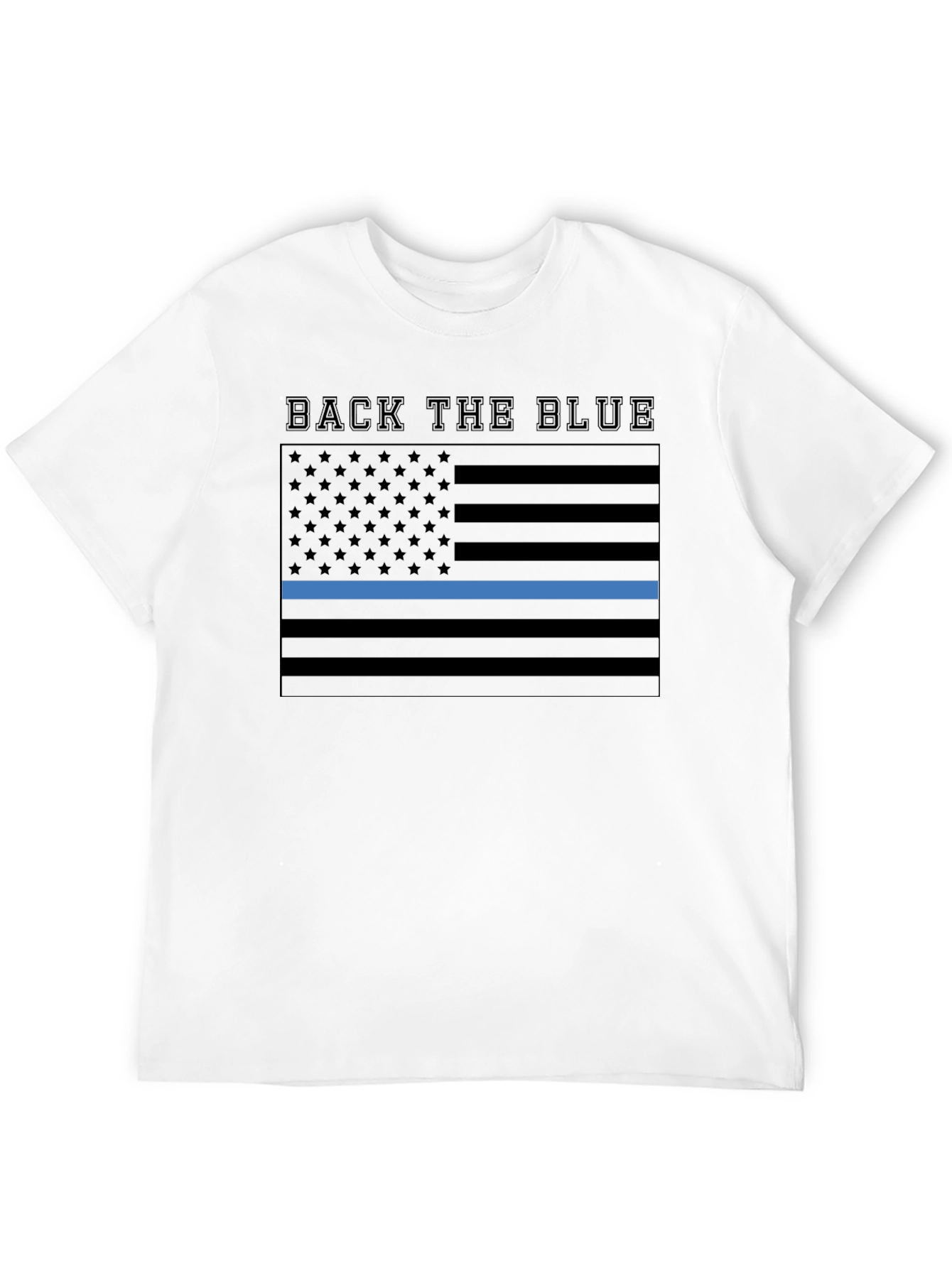 Back the Blue American Flag T-Shirt