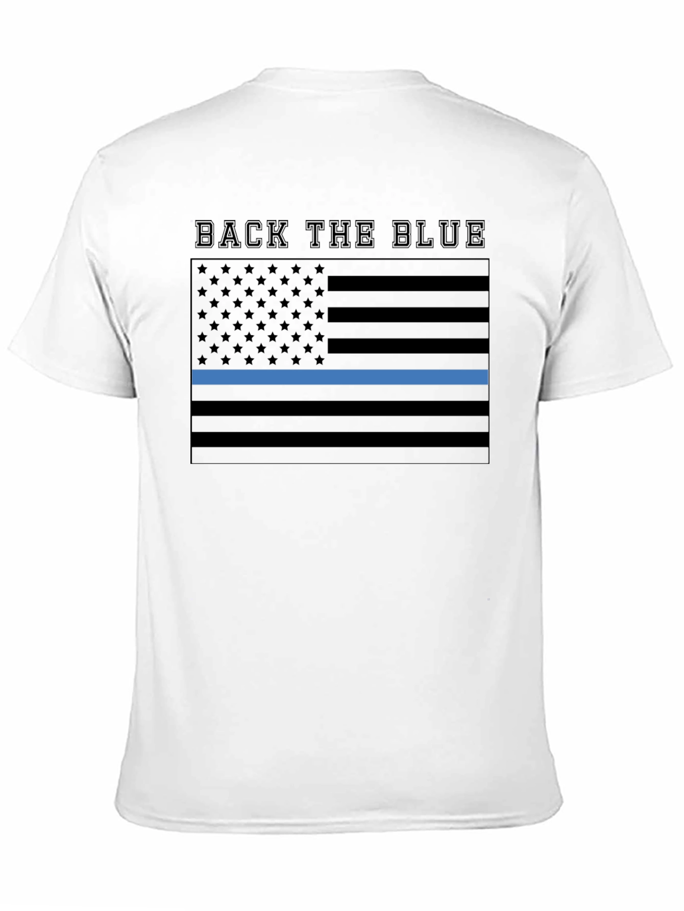 Back the Blue American Flag T-Shirt