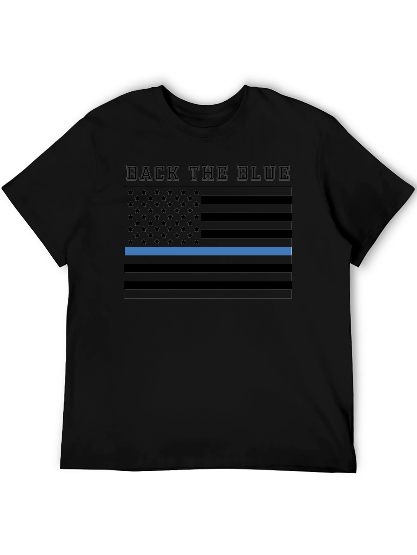 Back the Blue American Flag T-Shirt