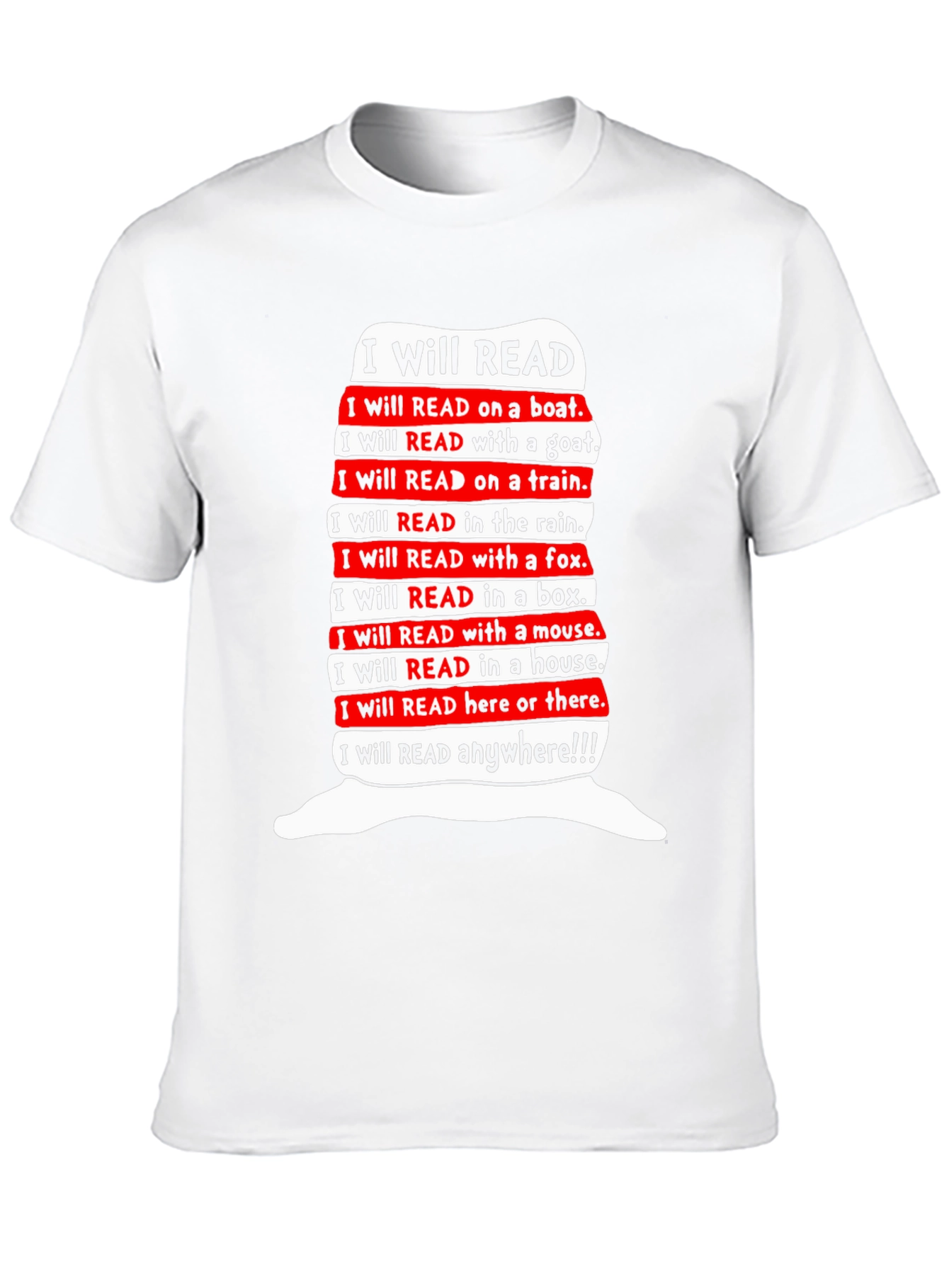 I Will Read T-Shirt - Dr. Seuss Inspired