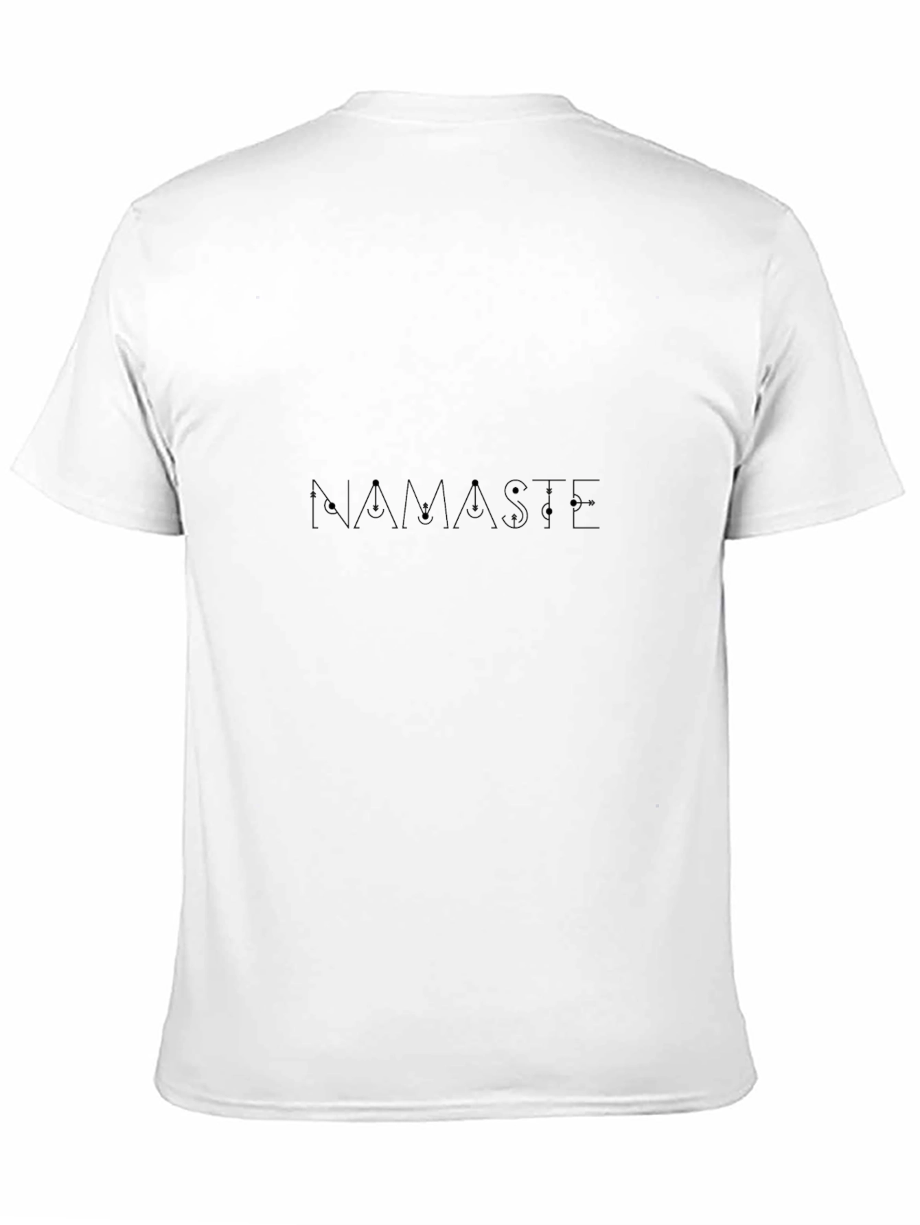 Mens Solid Black Casual T-Shirt