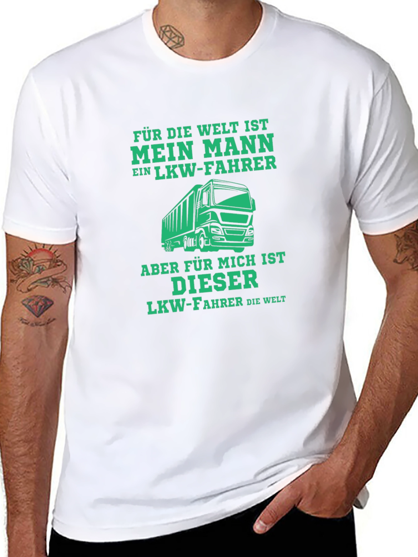 Trucker Husband T-Shirt - German Text