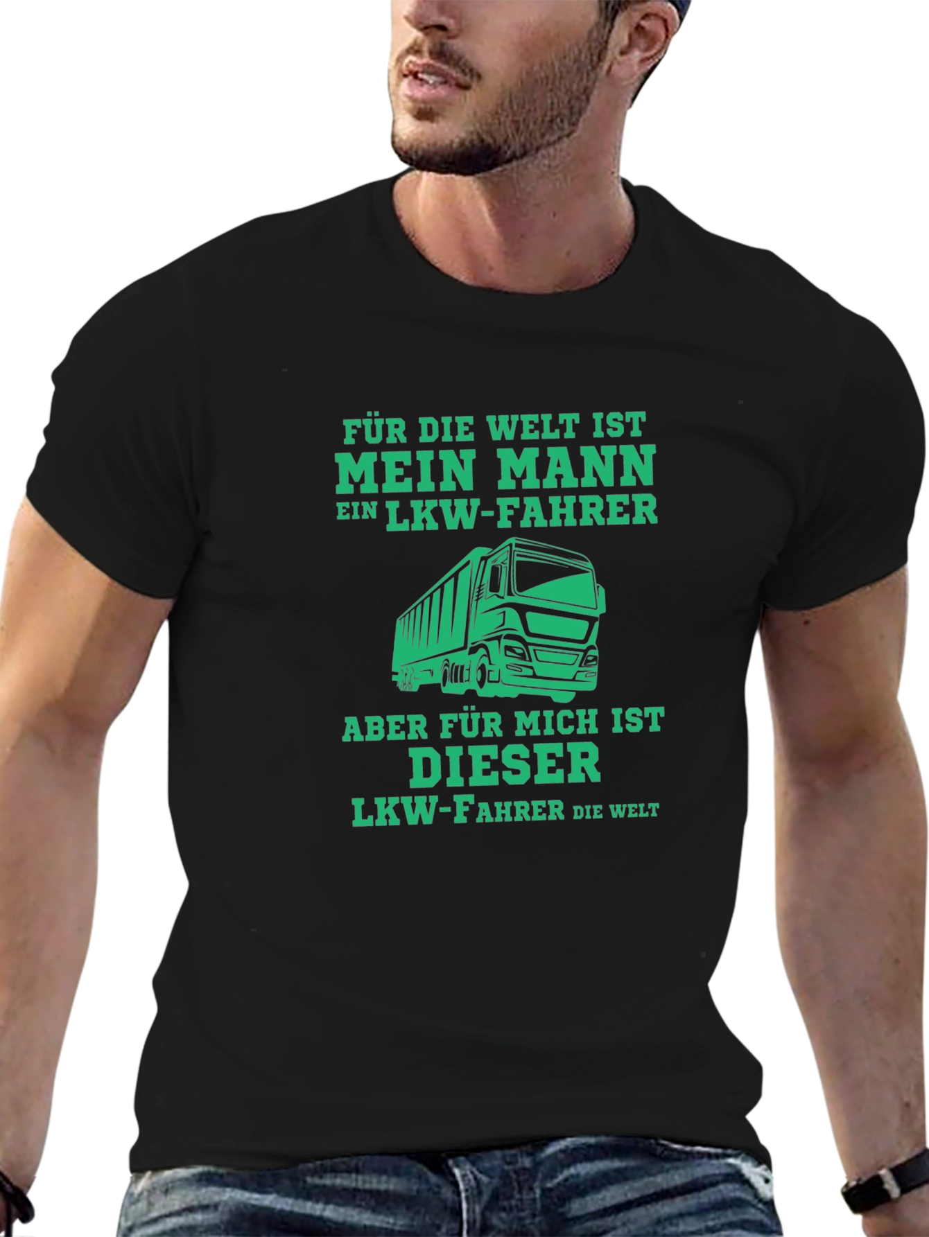 Trucker Husband T-Shirt - German Text