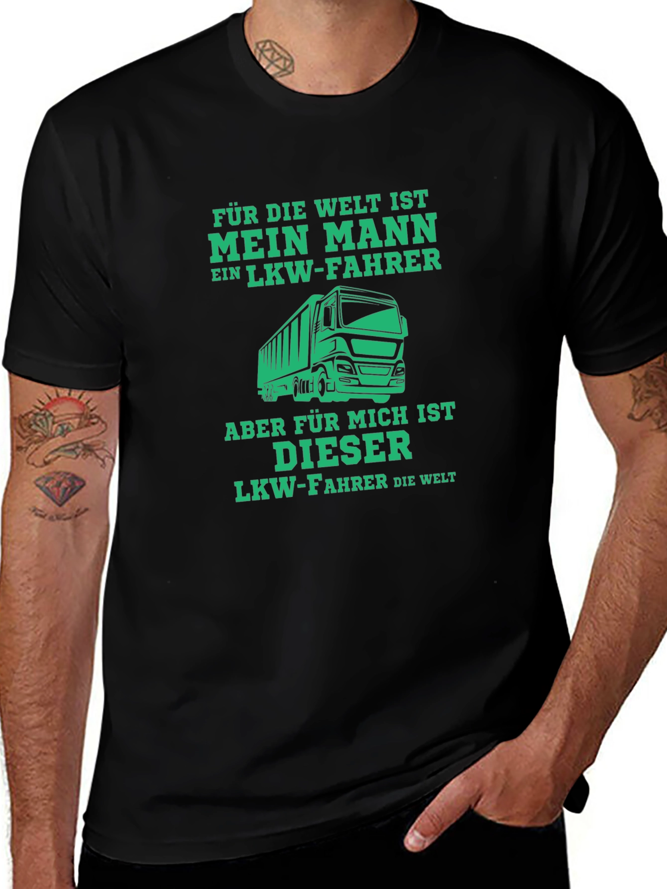 Trucker Husband T-Shirt - German Text