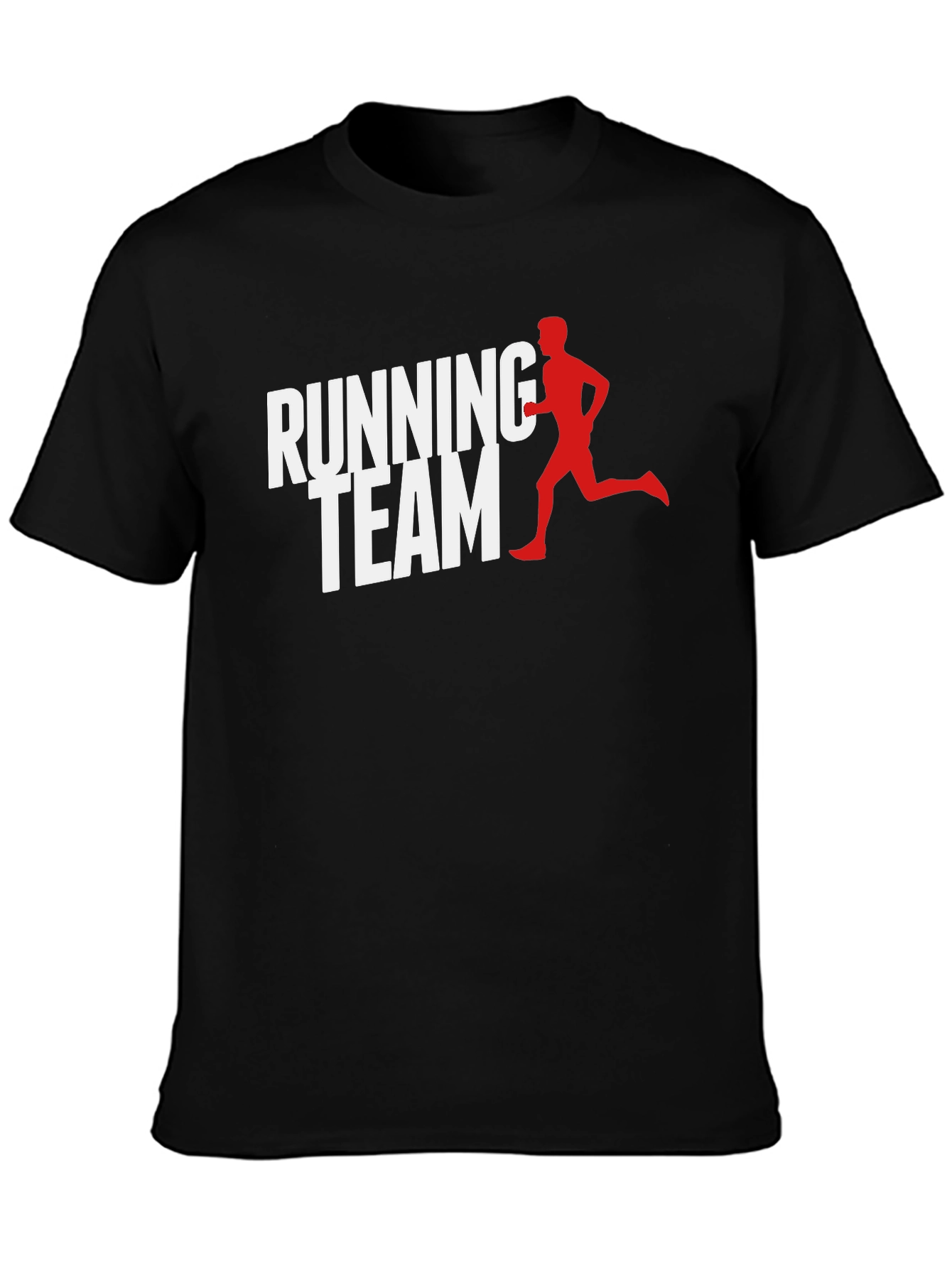 Running Team Graphic Tee - Black Casual Shirt