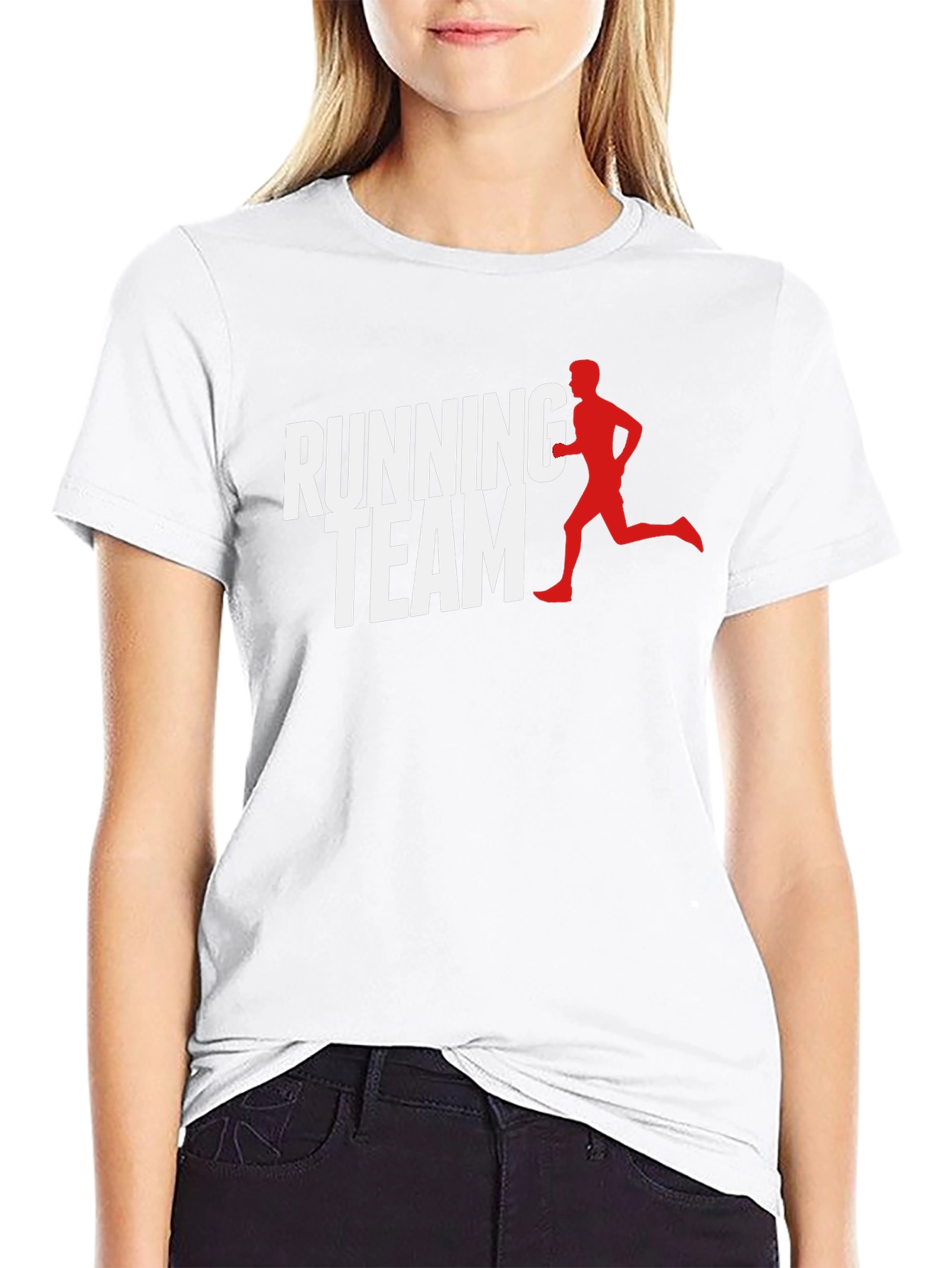 Running Team Graphic Tee - Black Casual Shirt
