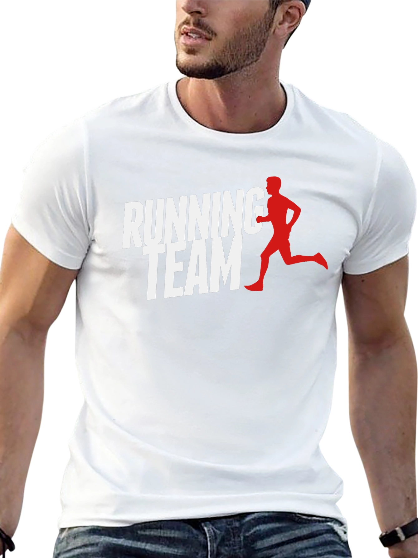 Running Team Graphic Tee - Black Casual Shirt