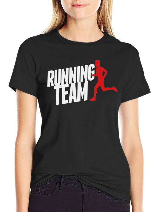Running Team Graphic Tee - Black Casual Shirt