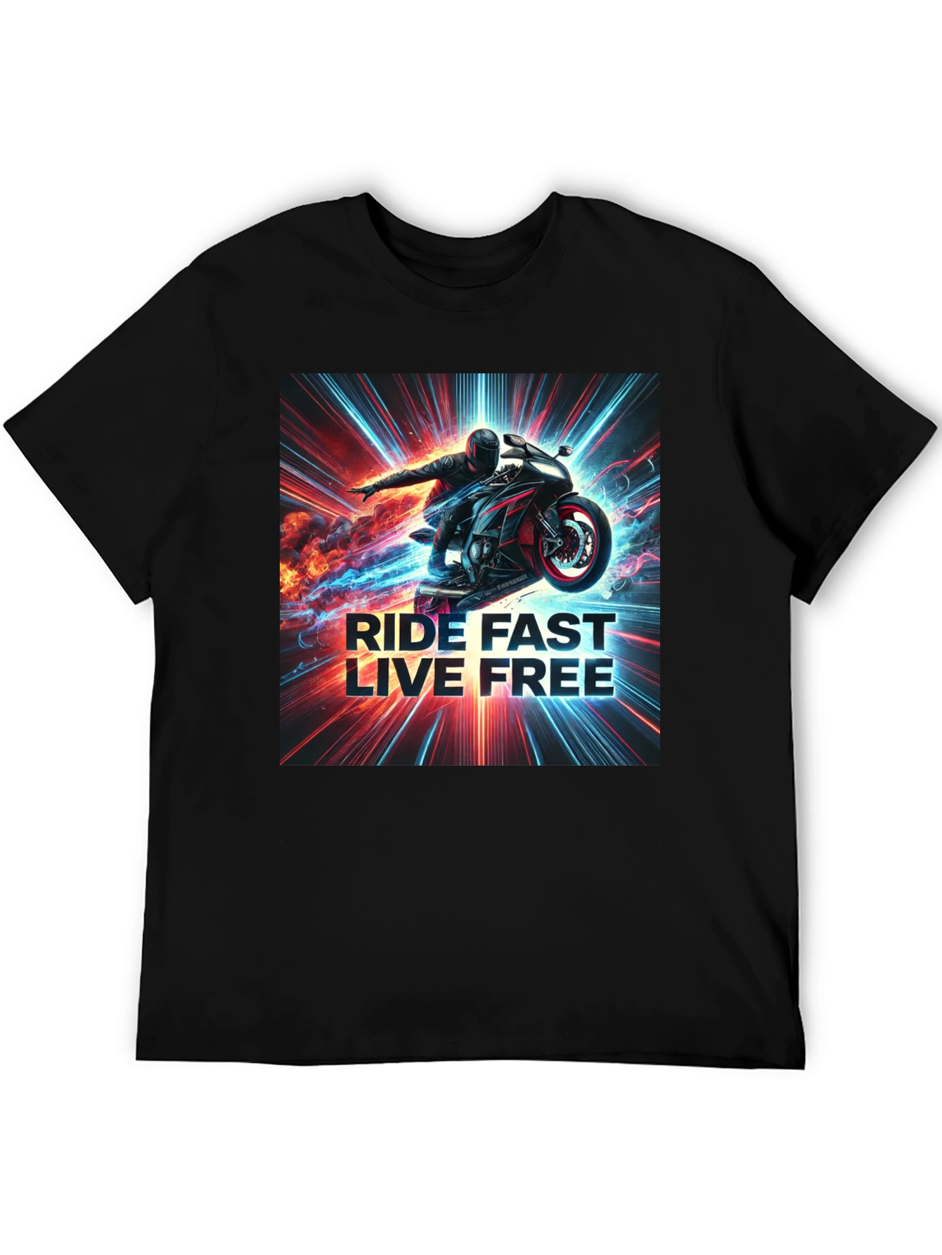 Ride Fast Live Free Graphic Tee