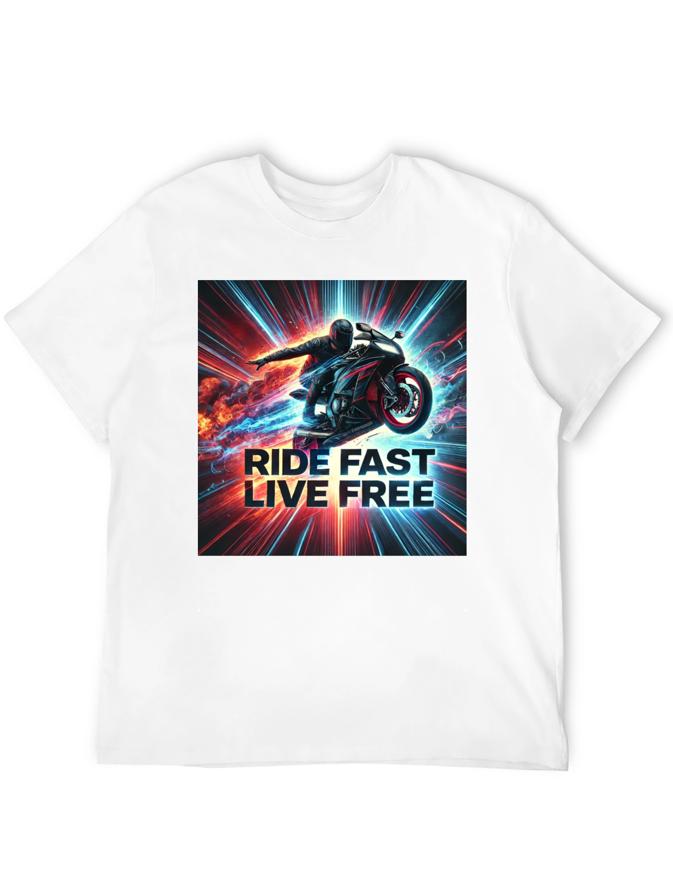 Ride Fast Live Free Graphic Tee