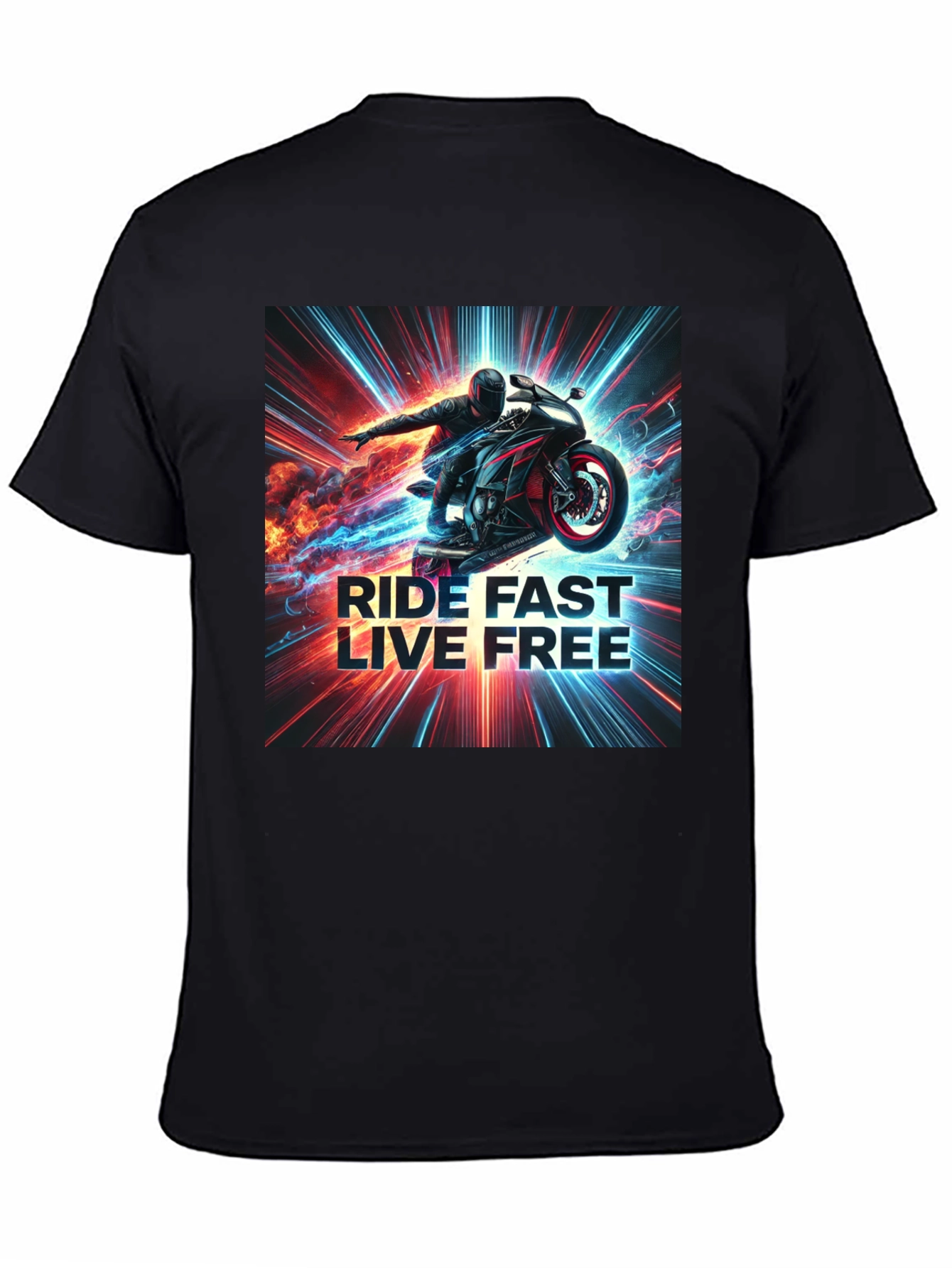 Ride Fast Live Free Graphic Tee