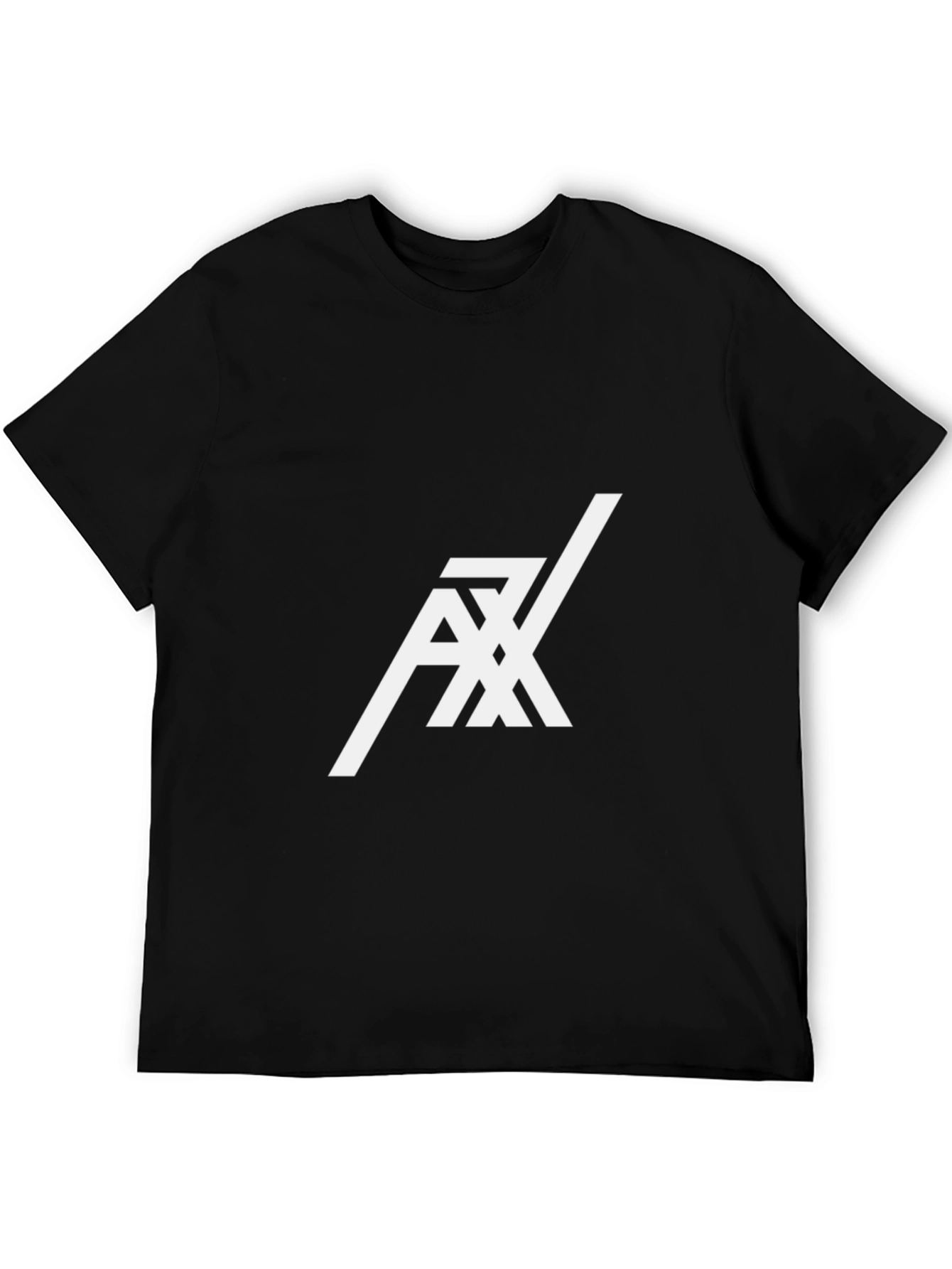 AX Stylish Graphic Tee - Black Cotton Blend
