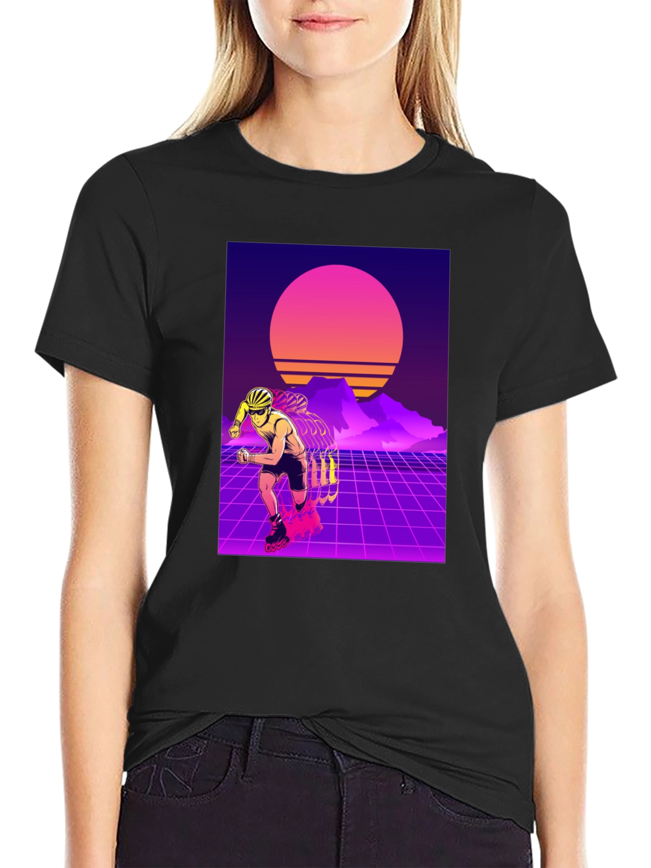 Retro Wave Rollerblade T-Shirt