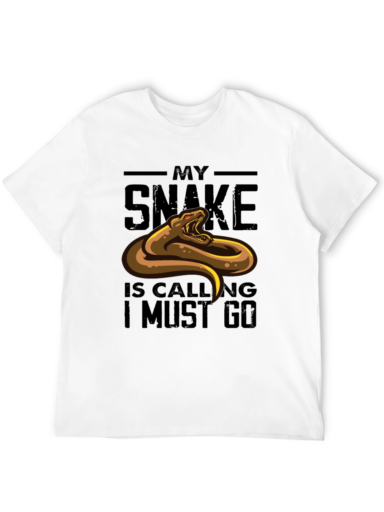 My Snake is Calling Funny Graphic T-Shirt