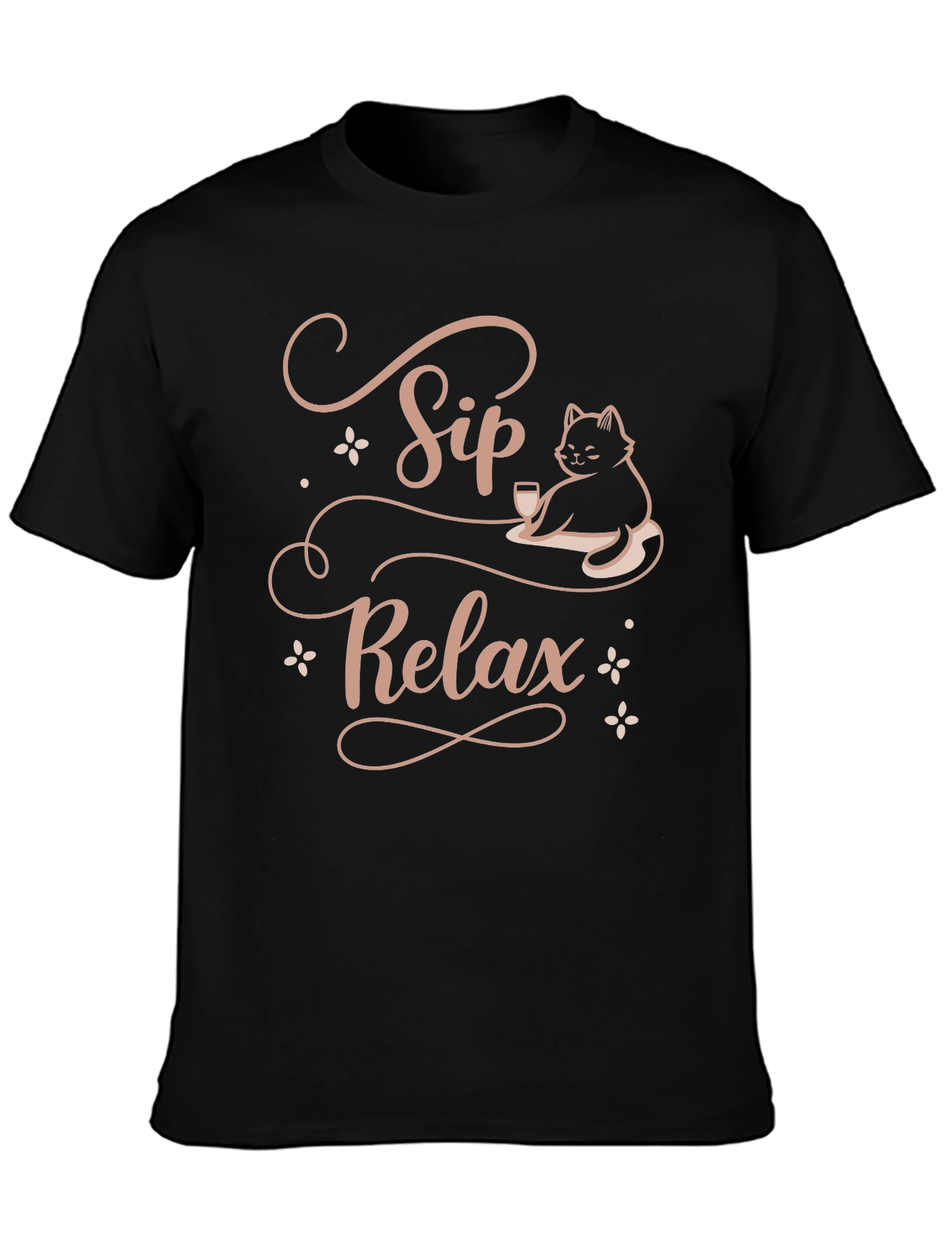 Sip Relax Cat Lover T-Shirt