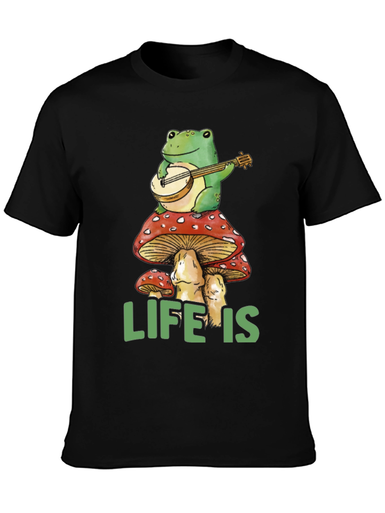 Frog Banjo Mushroom Life T-Shirt