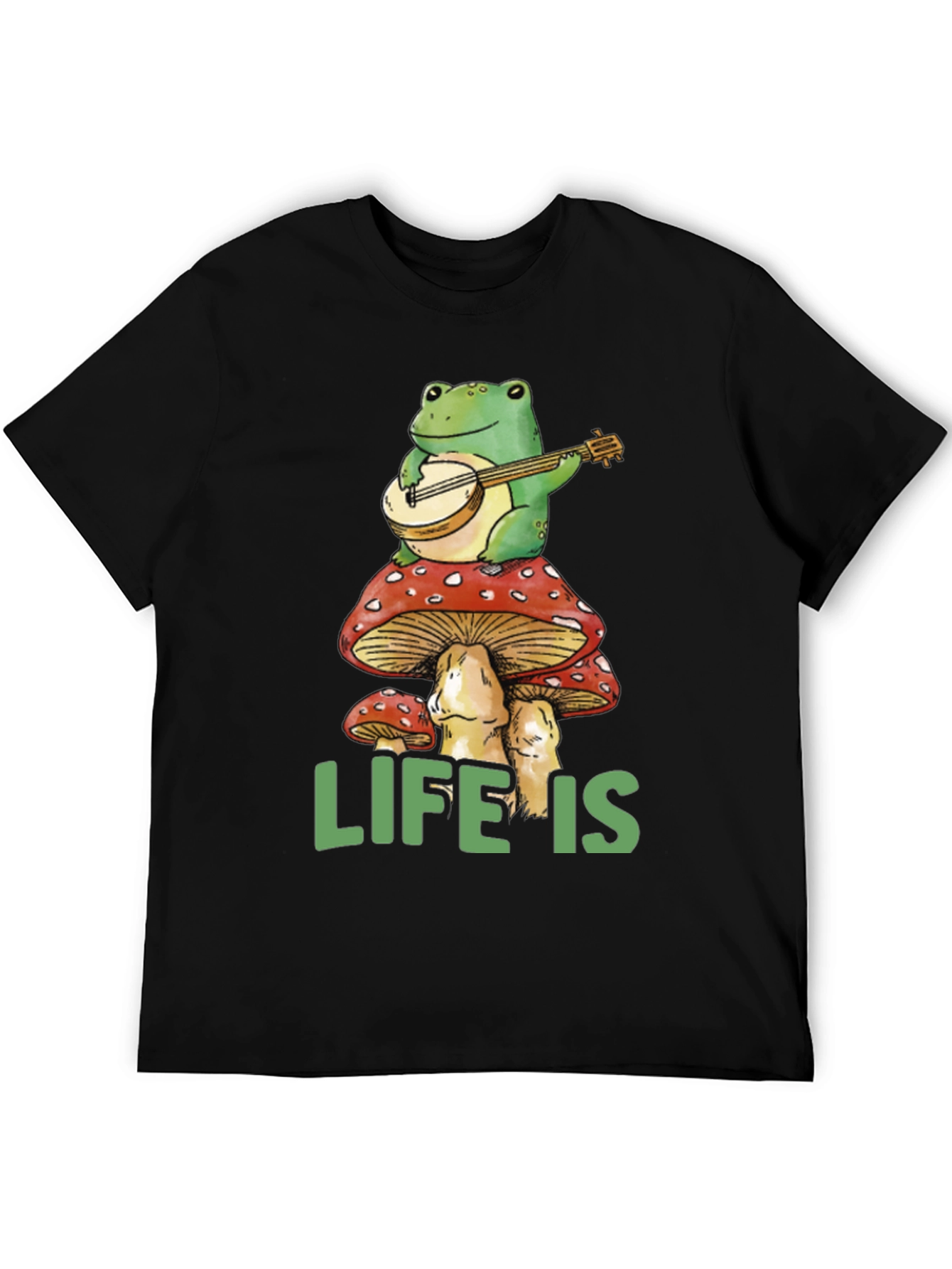 Frog Banjo Mushroom Life T-Shirt