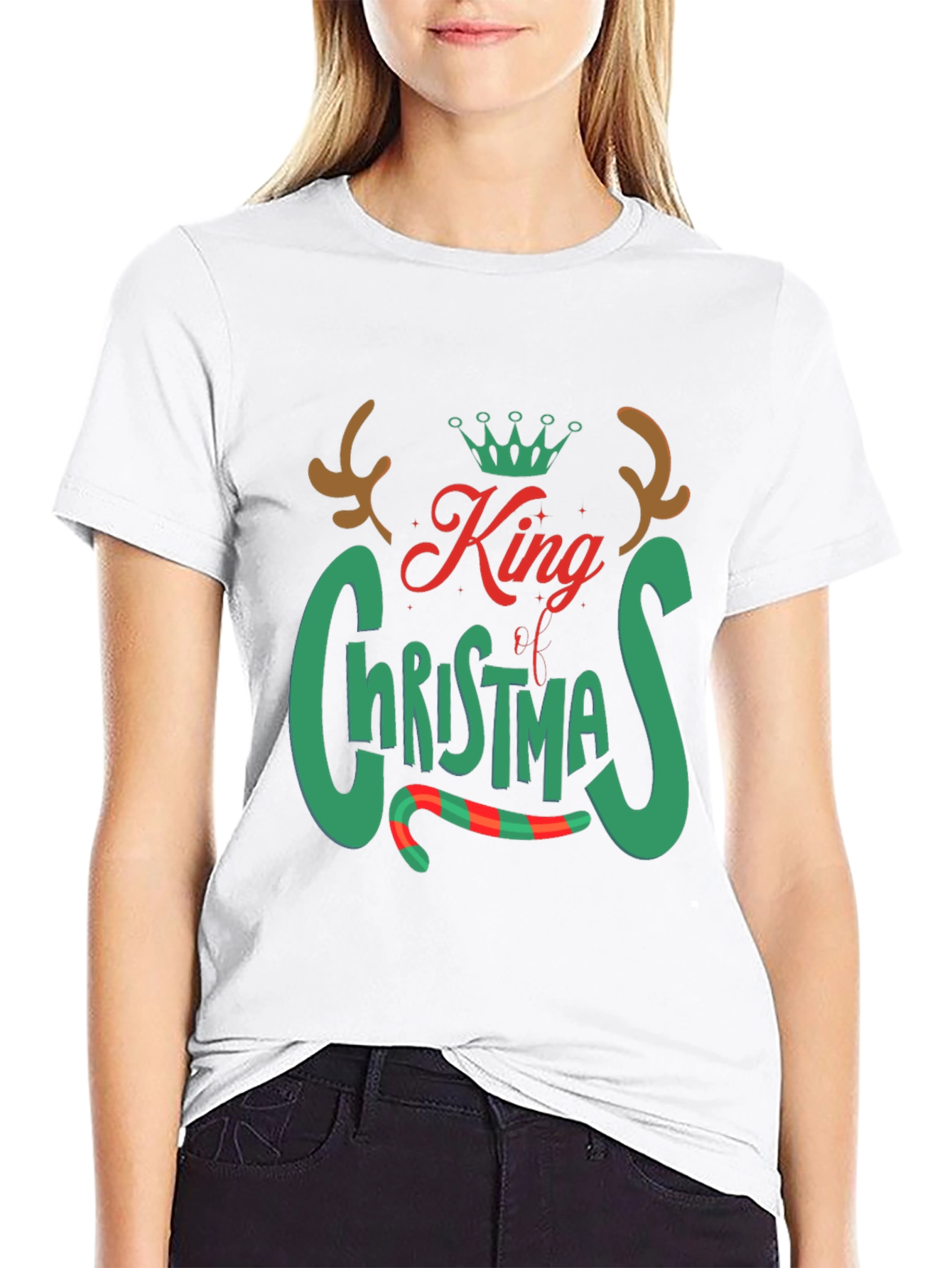 King of Christmas Graphic Tee - Holiday Apparel