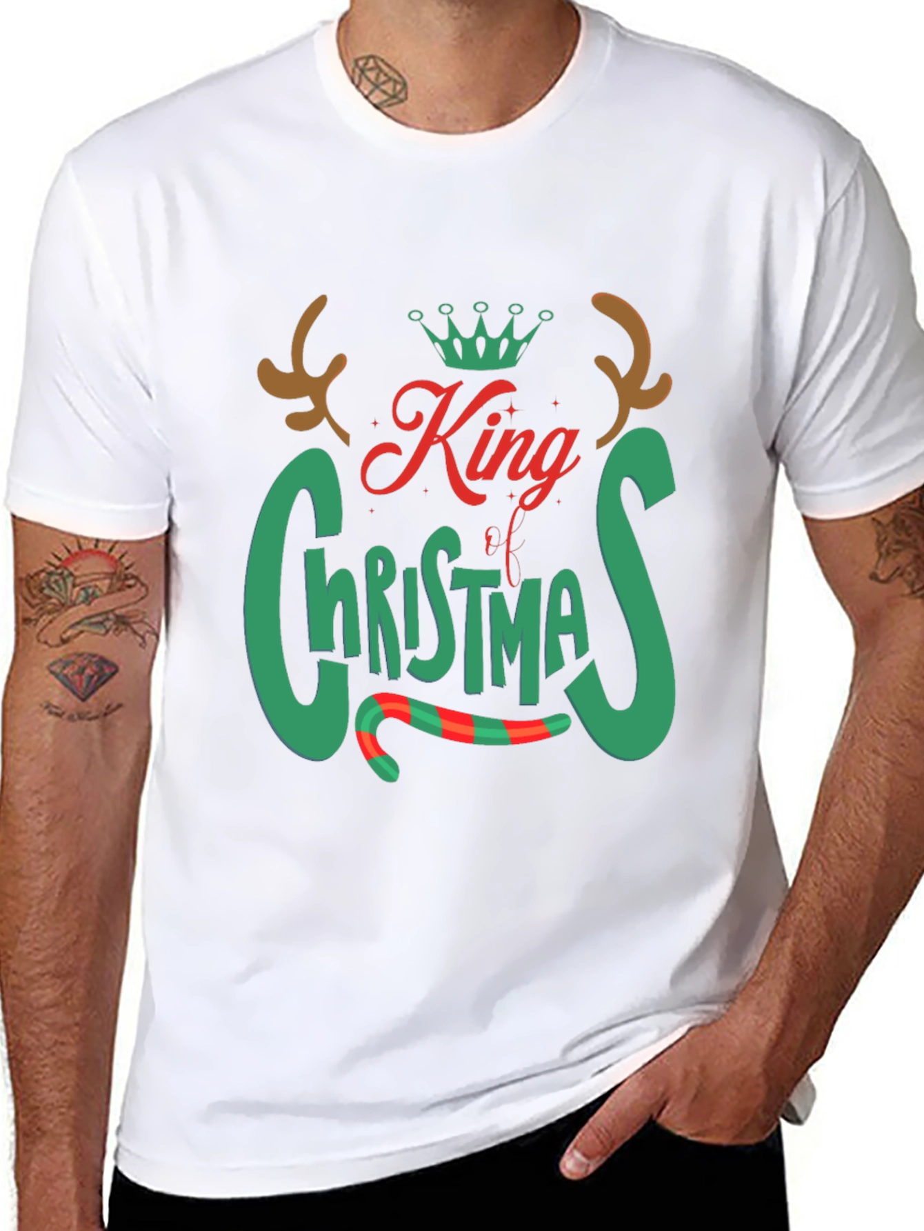 King of Christmas Graphic Tee - Holiday Apparel