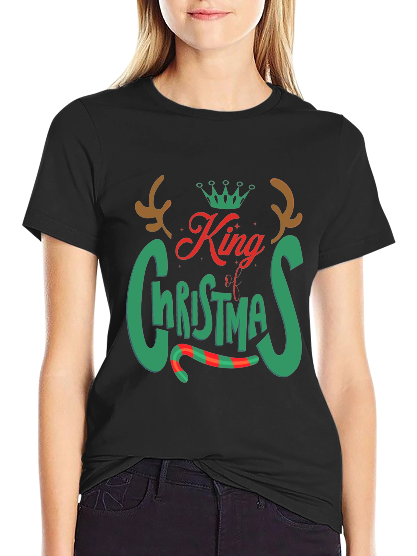 King of Christmas Graphic Tee - Holiday Apparel