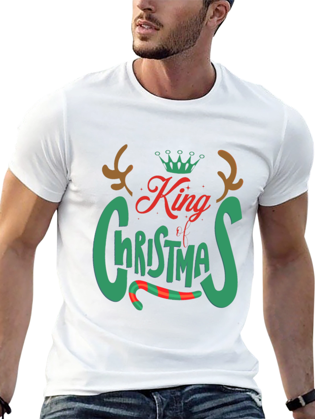 King of Christmas Graphic Tee - Holiday Apparel