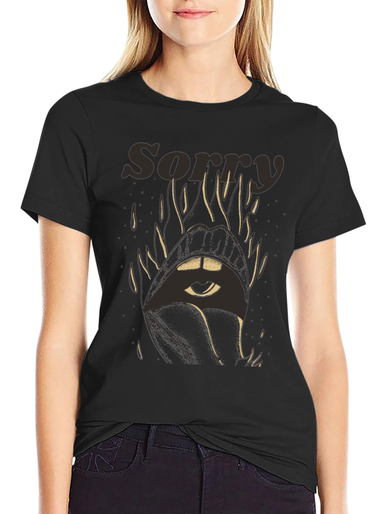 Sorry Eye Mouth Graphic Tee