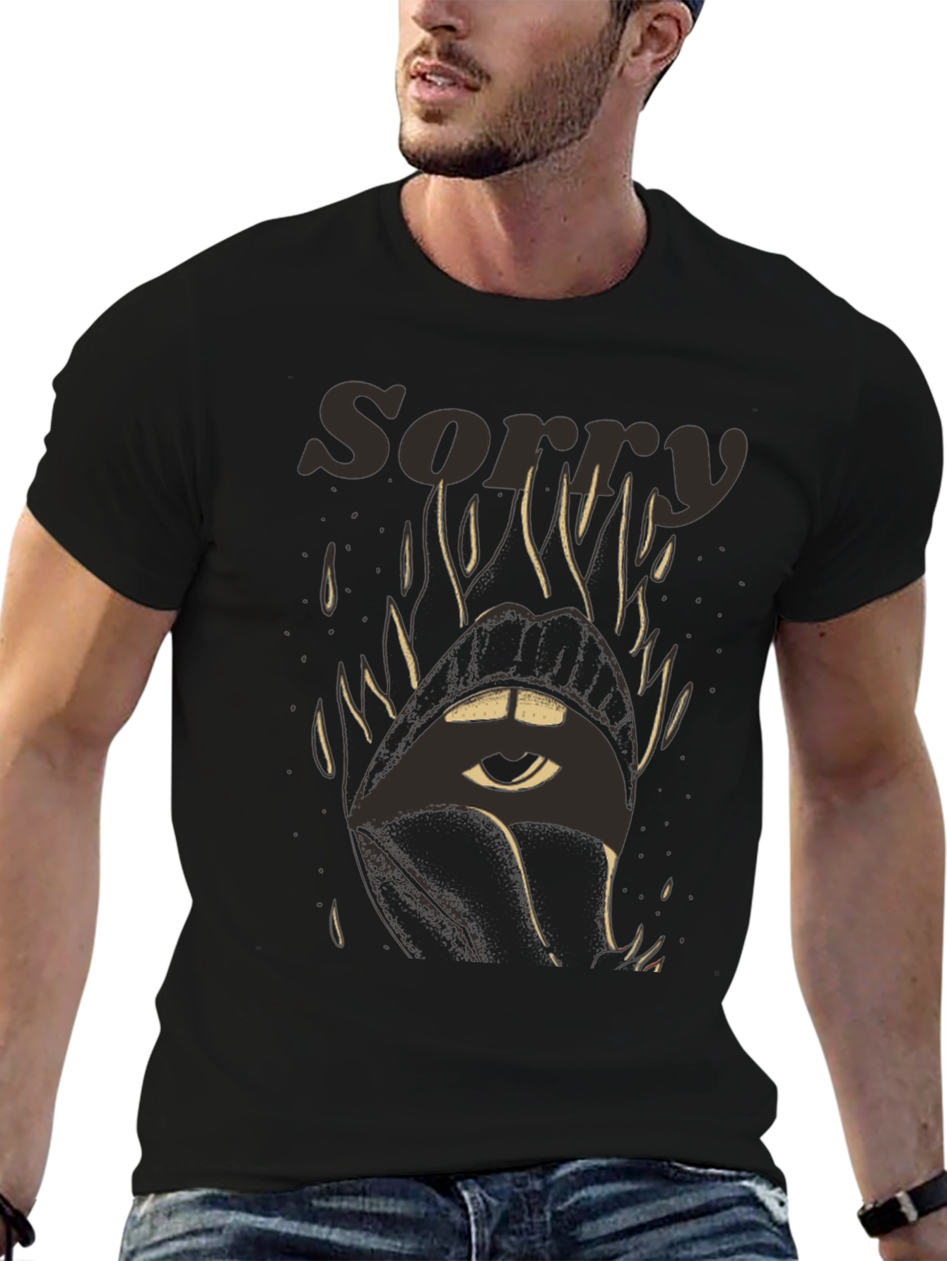 Sorry Eye Mouth Graphic Tee