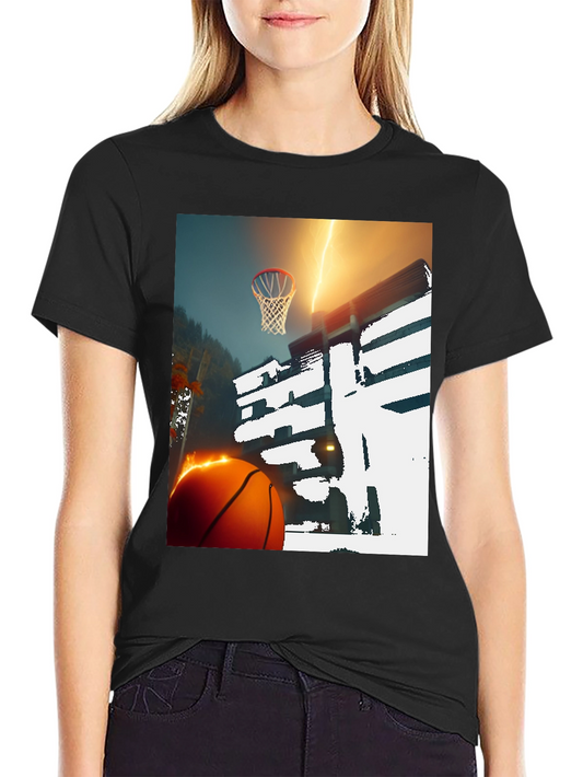 Basketball Lightning T-Shirt - Graphic Tee