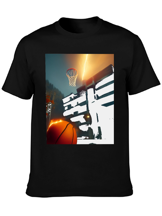 Basketball Lightning T-Shirt - Graphic Tee