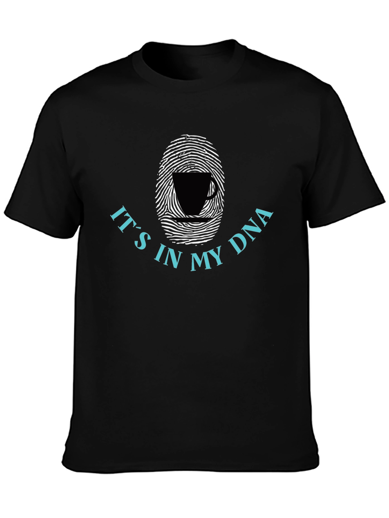 Coffee DNA T-Shirt - Unique Fingerprint Design