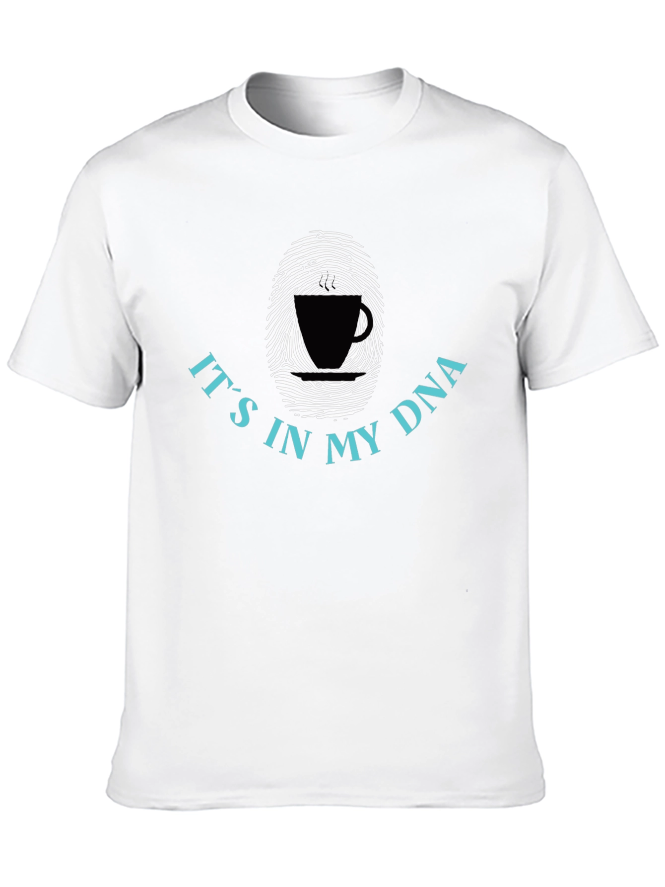 Coffee DNA T-Shirt - Unique Fingerprint Design