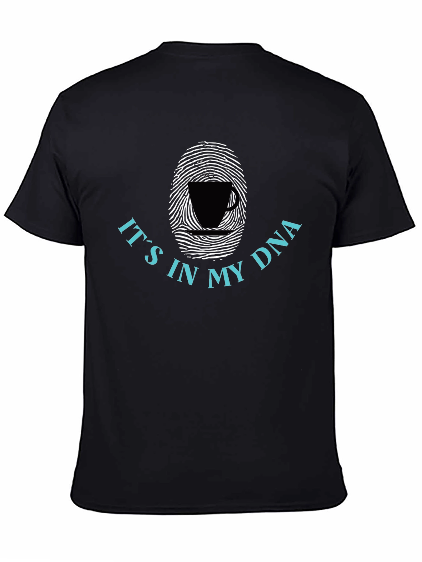 Coffee DNA T-Shirt - Unique Fingerprint Design