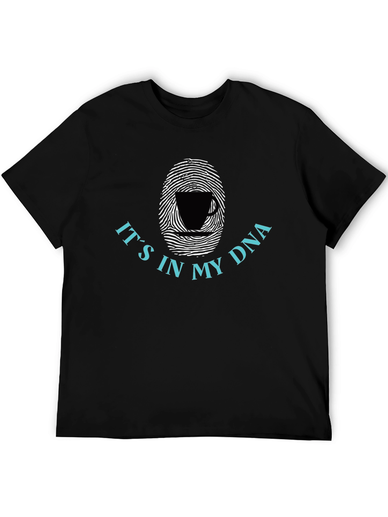 Coffee DNA T-Shirt - Unique Fingerprint Design