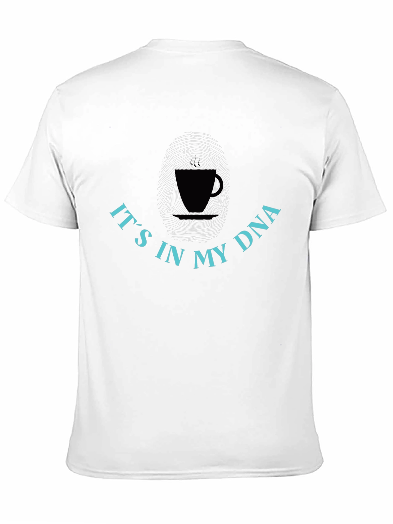 Coffee DNA T-Shirt - Unique Fingerprint Design