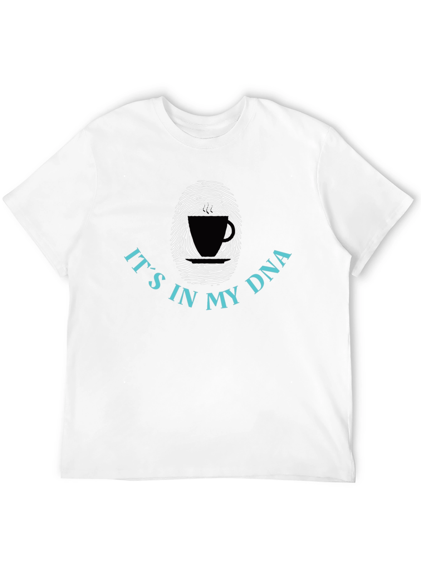 Coffee DNA T-Shirt - Unique Fingerprint Design