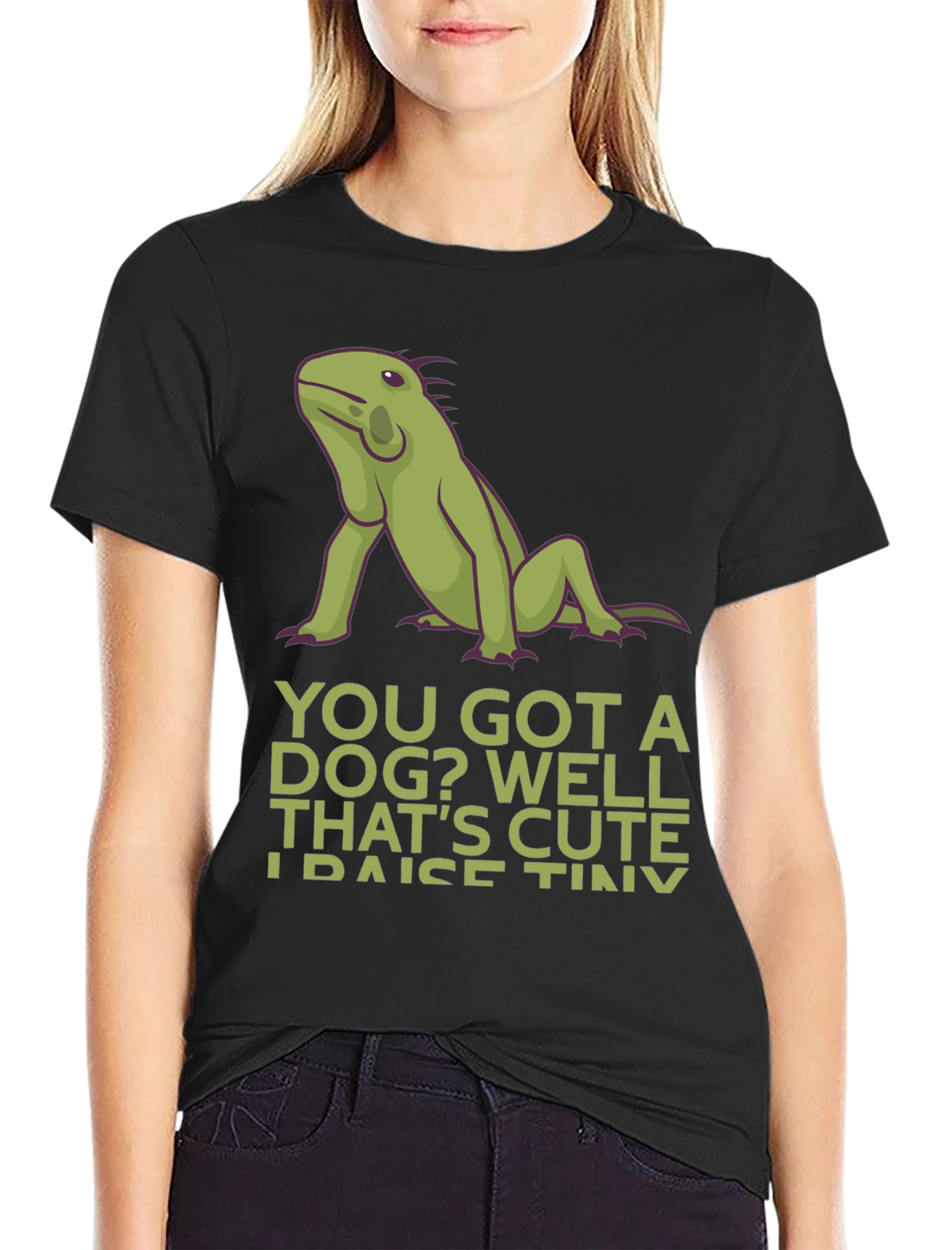 Funny Iguana Pet Owner T-Shirt - Raise Tiny Dinosaurs
