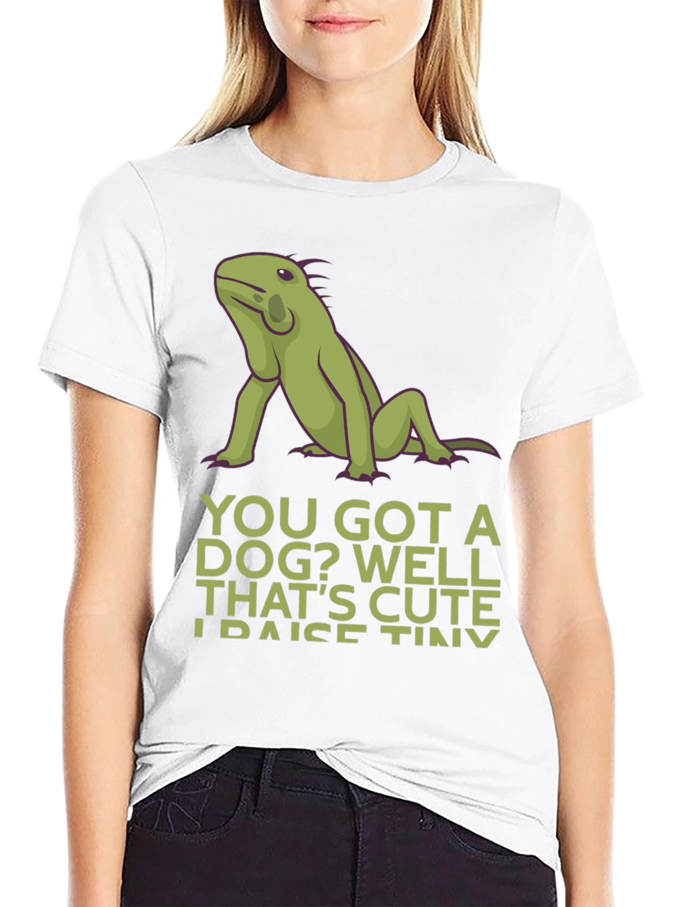 Funny Iguana Pet Owner T-Shirt - Raise Tiny Dinosaurs