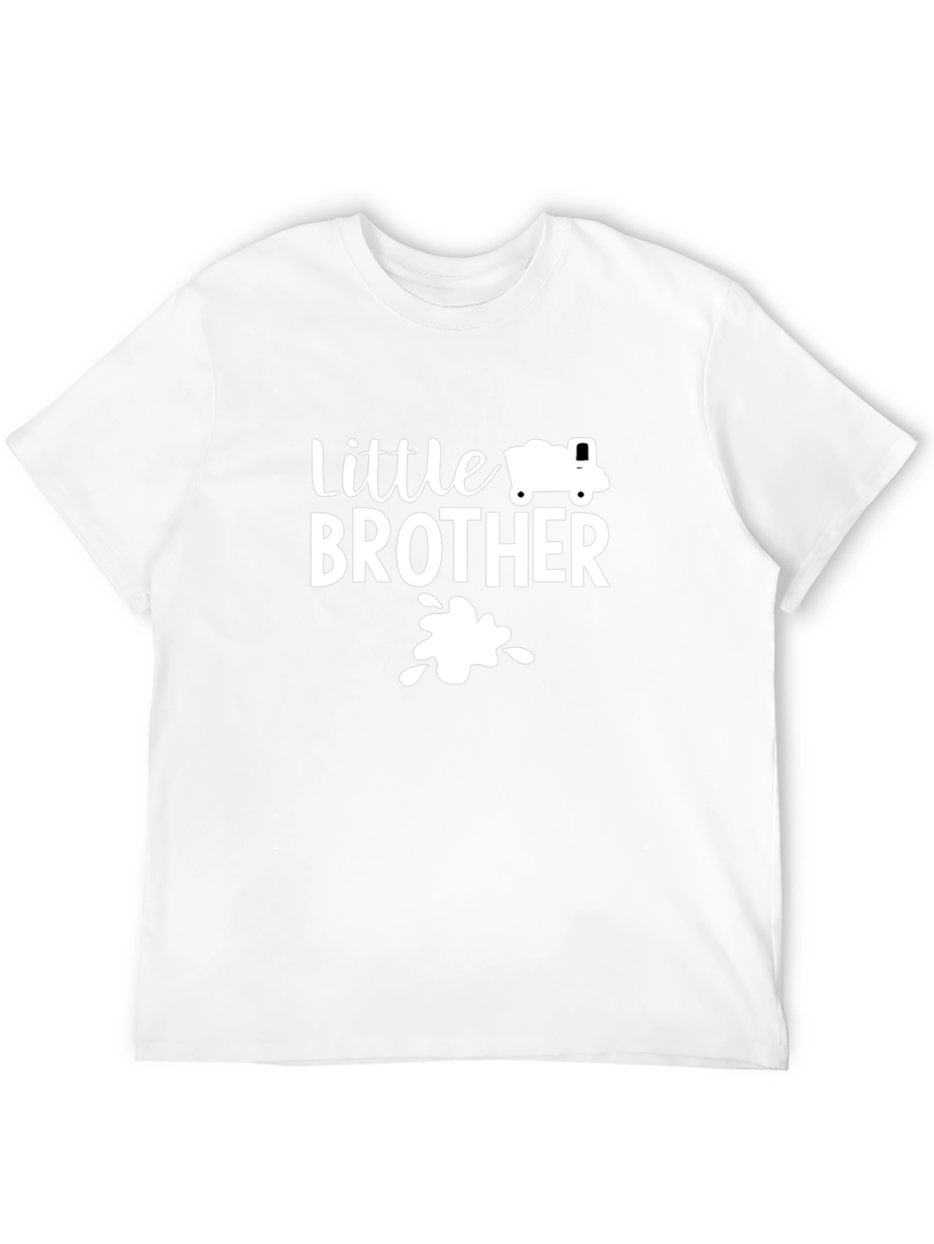 Little Brother Truck Shirt - New Baby Announcement Tee