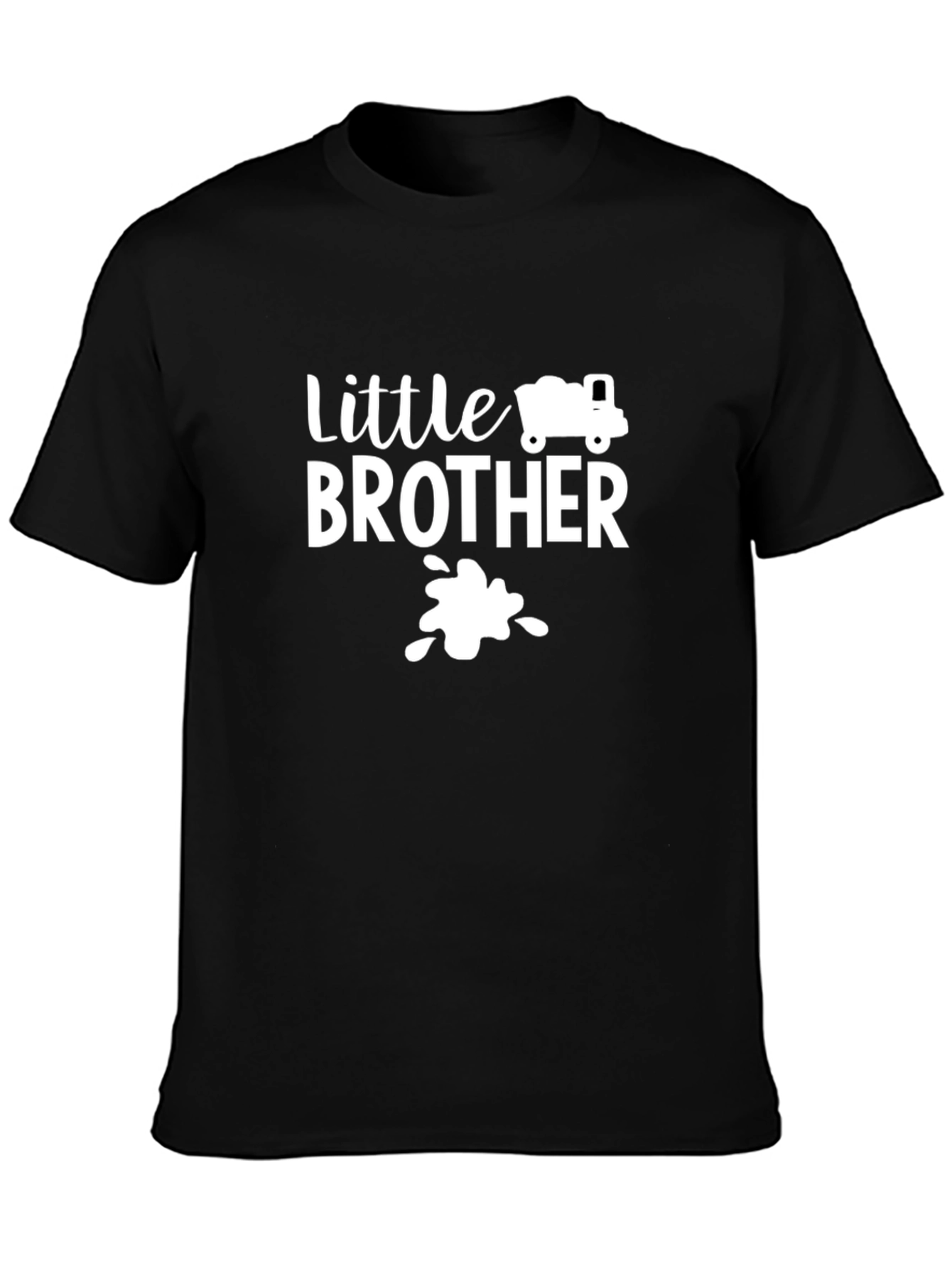 Little Brother Truck Shirt - New Baby Announcement Tee