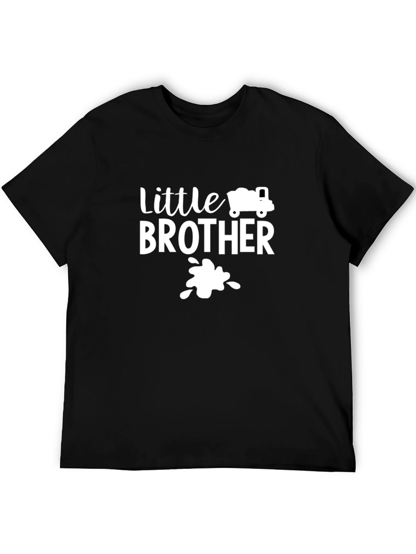 Little Brother Truck Shirt - New Baby Announcement Tee