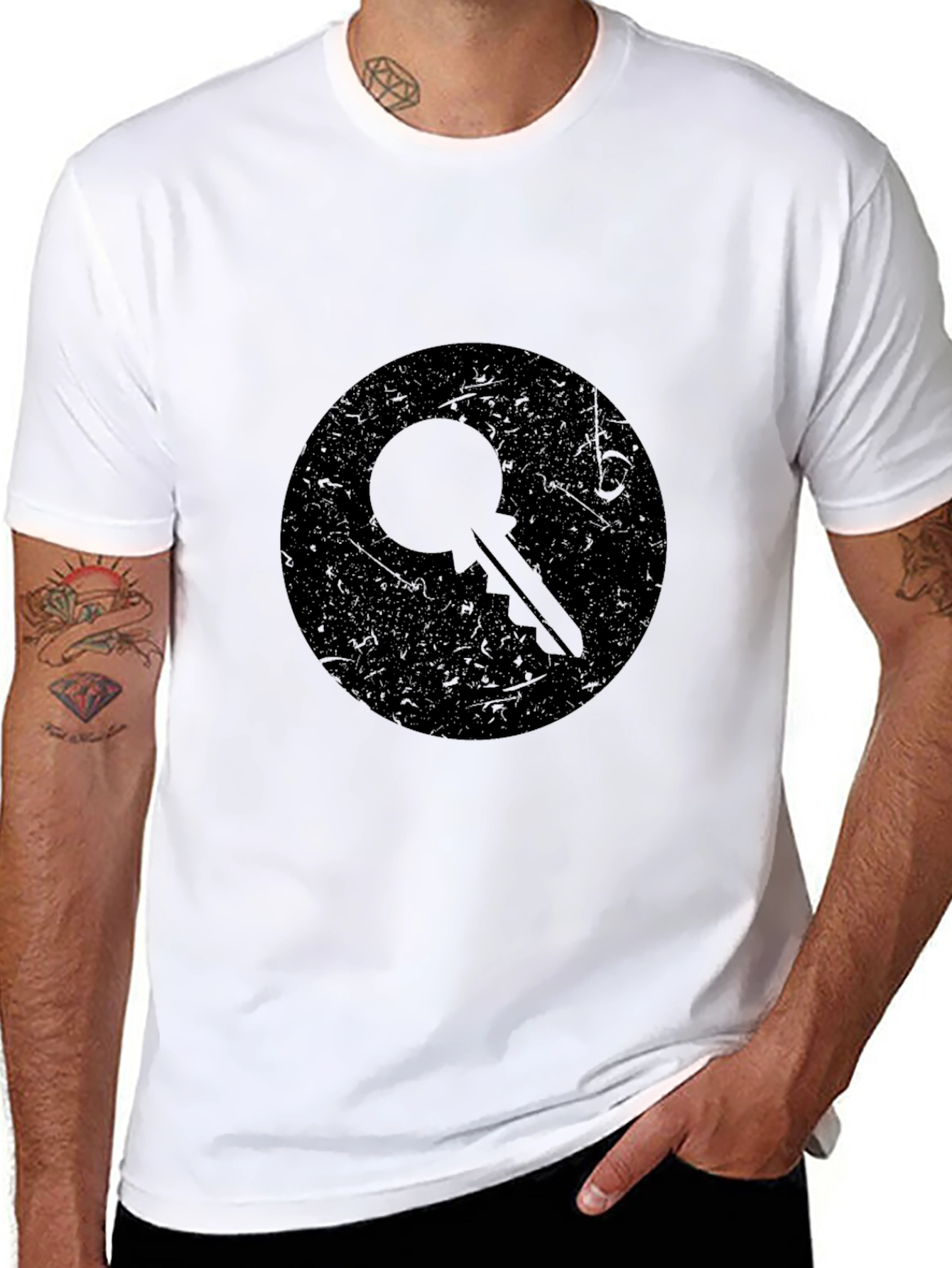 Key Graphic Black T-Shirt