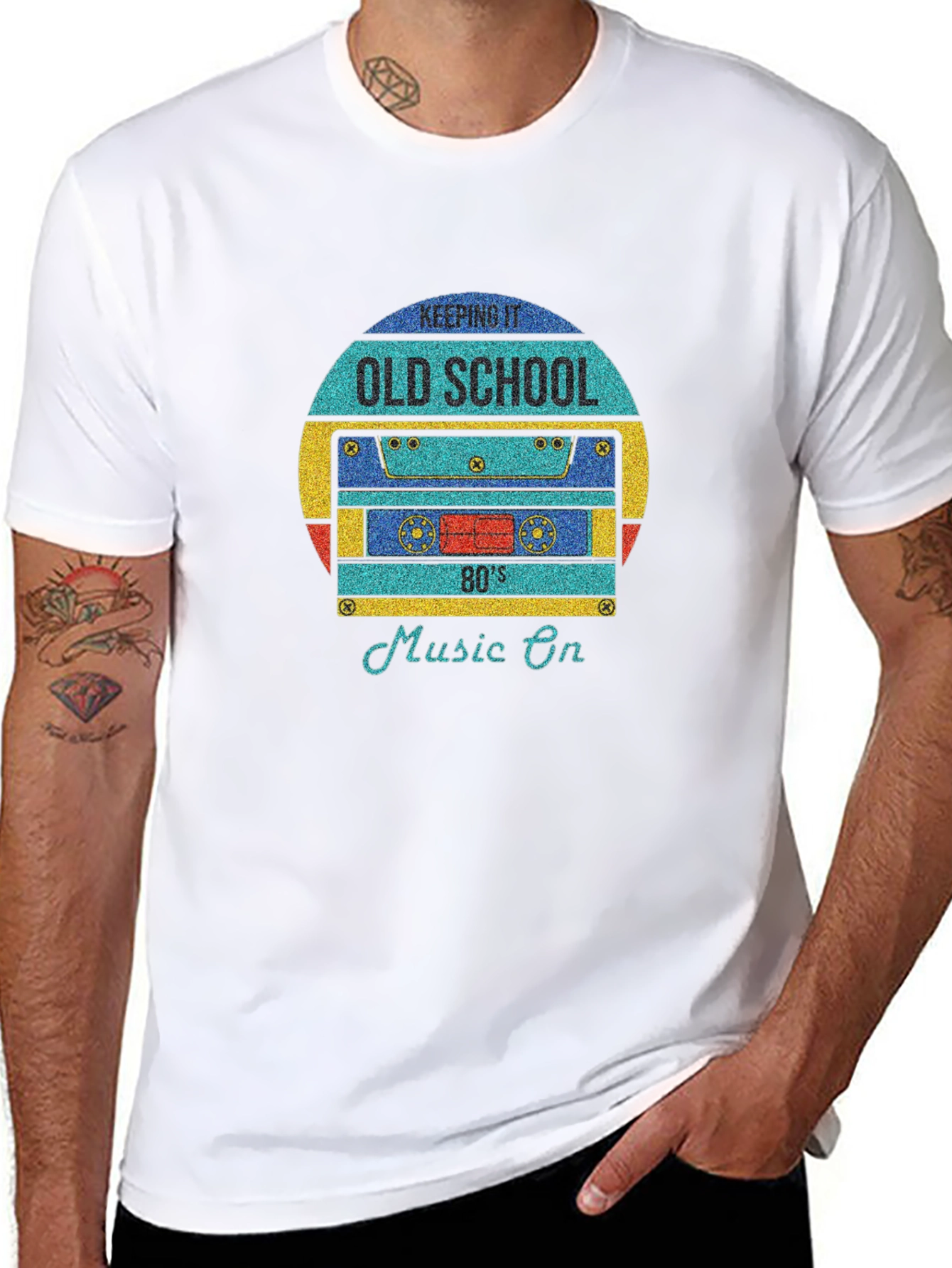 Retro 80s Cassette Tape Graphic T-Shirt