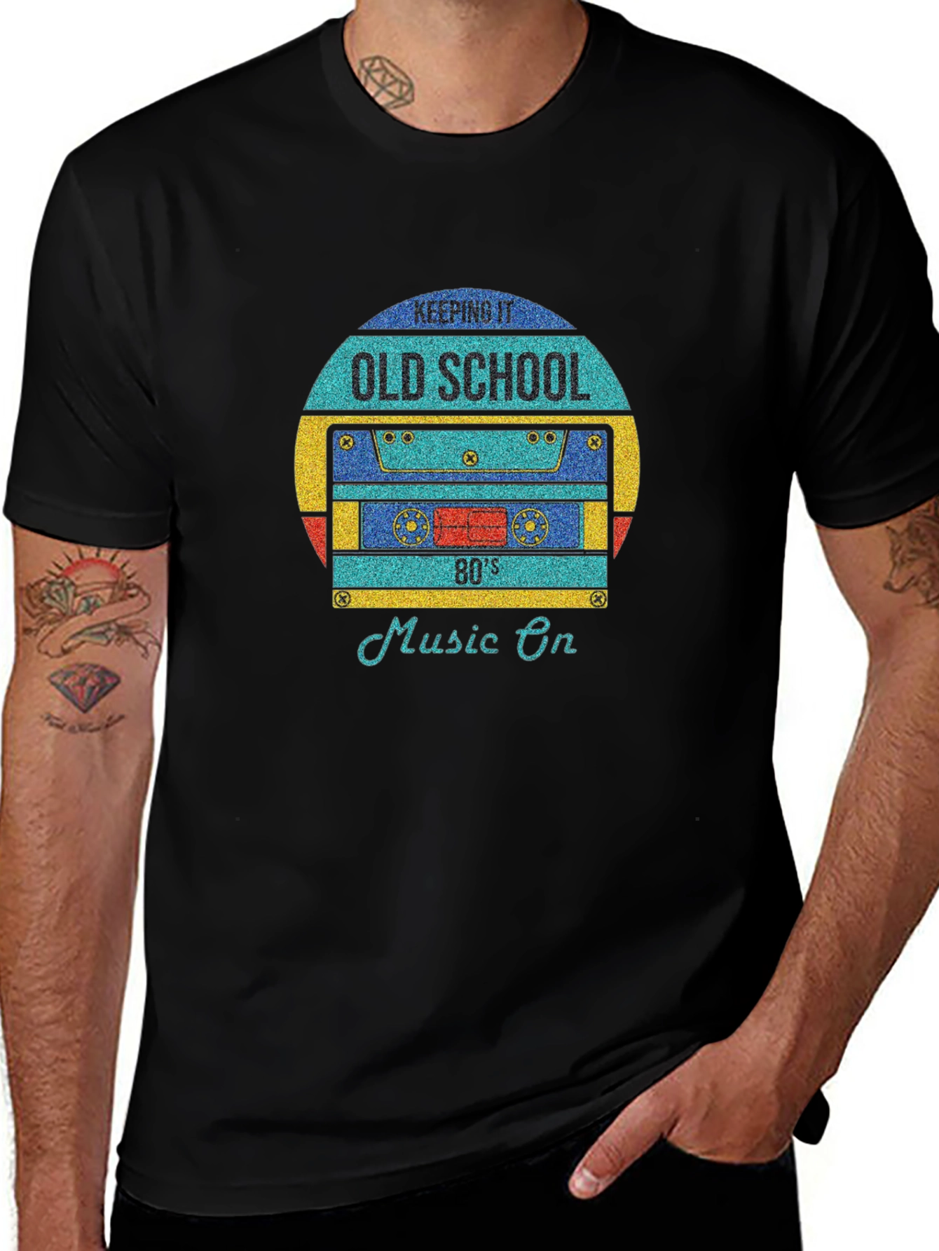Retro 80s Cassette Tape Graphic T-Shirt