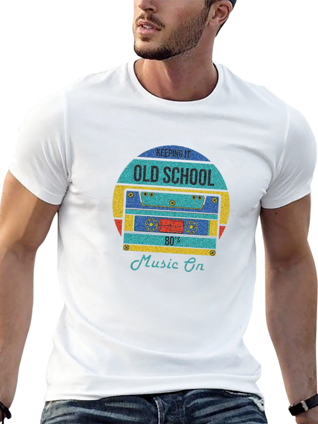 Retro 80s Cassette Tape Graphic T-Shirt