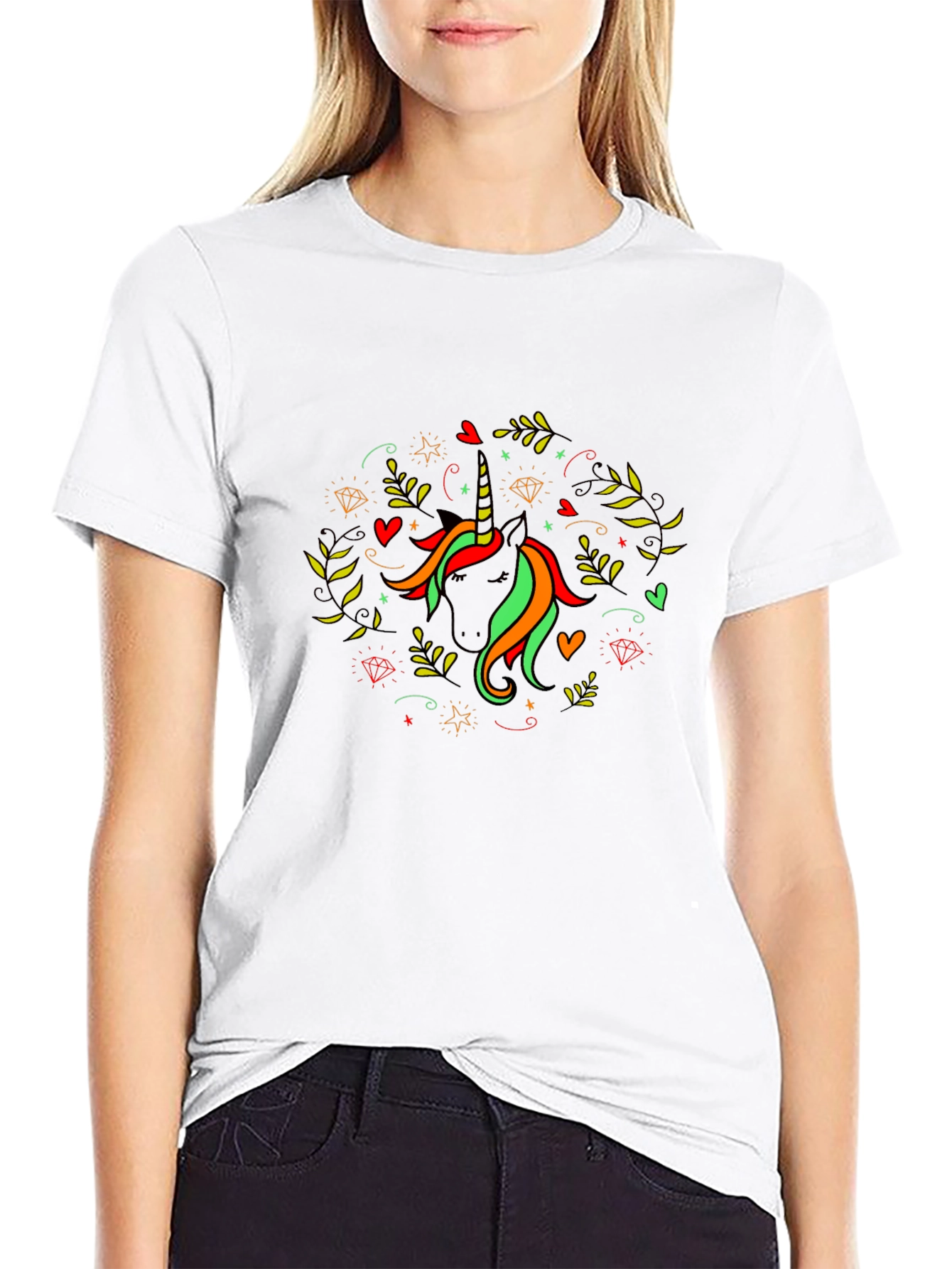 Unicorn Graphic Print Tee