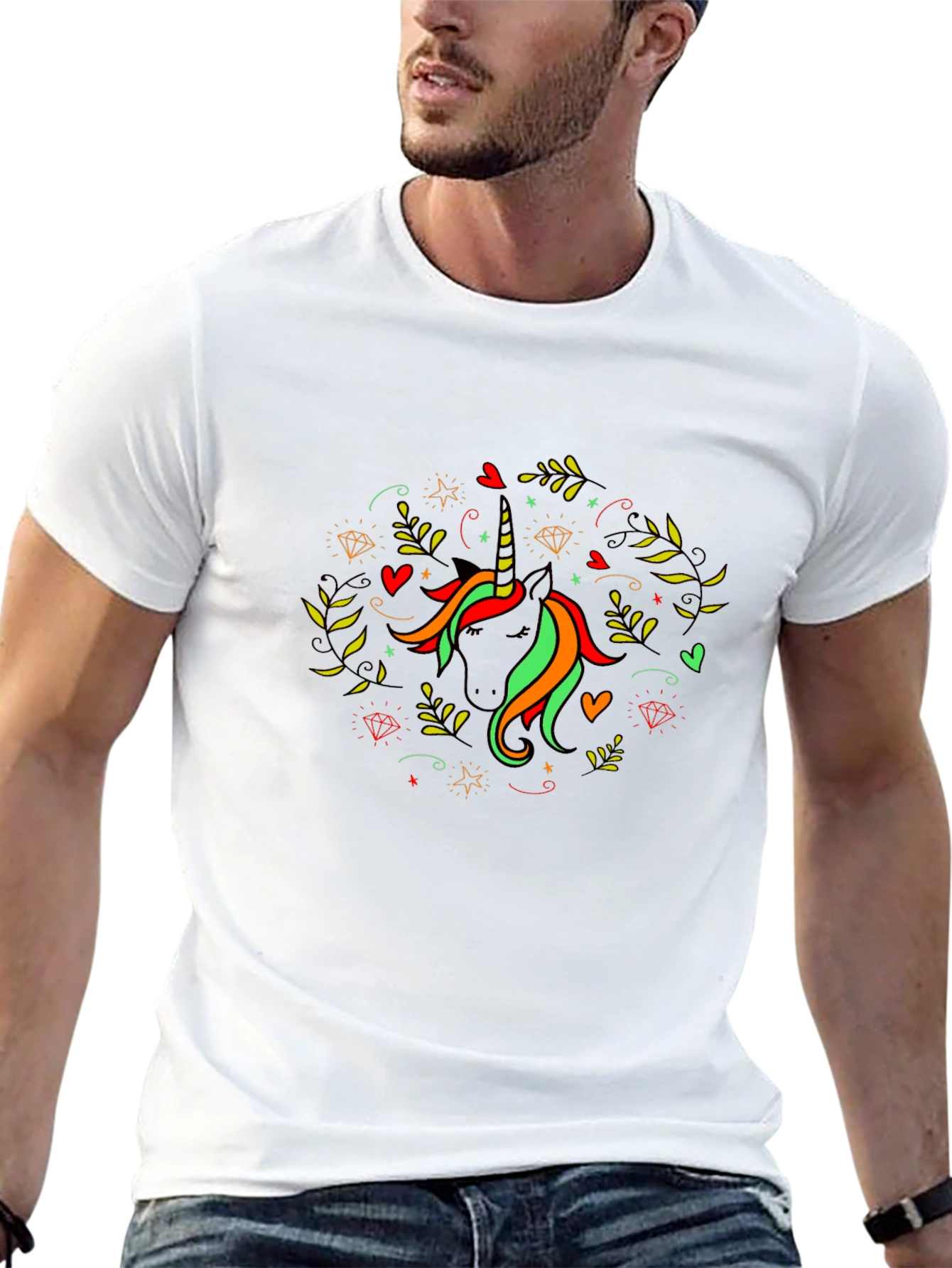 Unicorn Graphic Print Tee